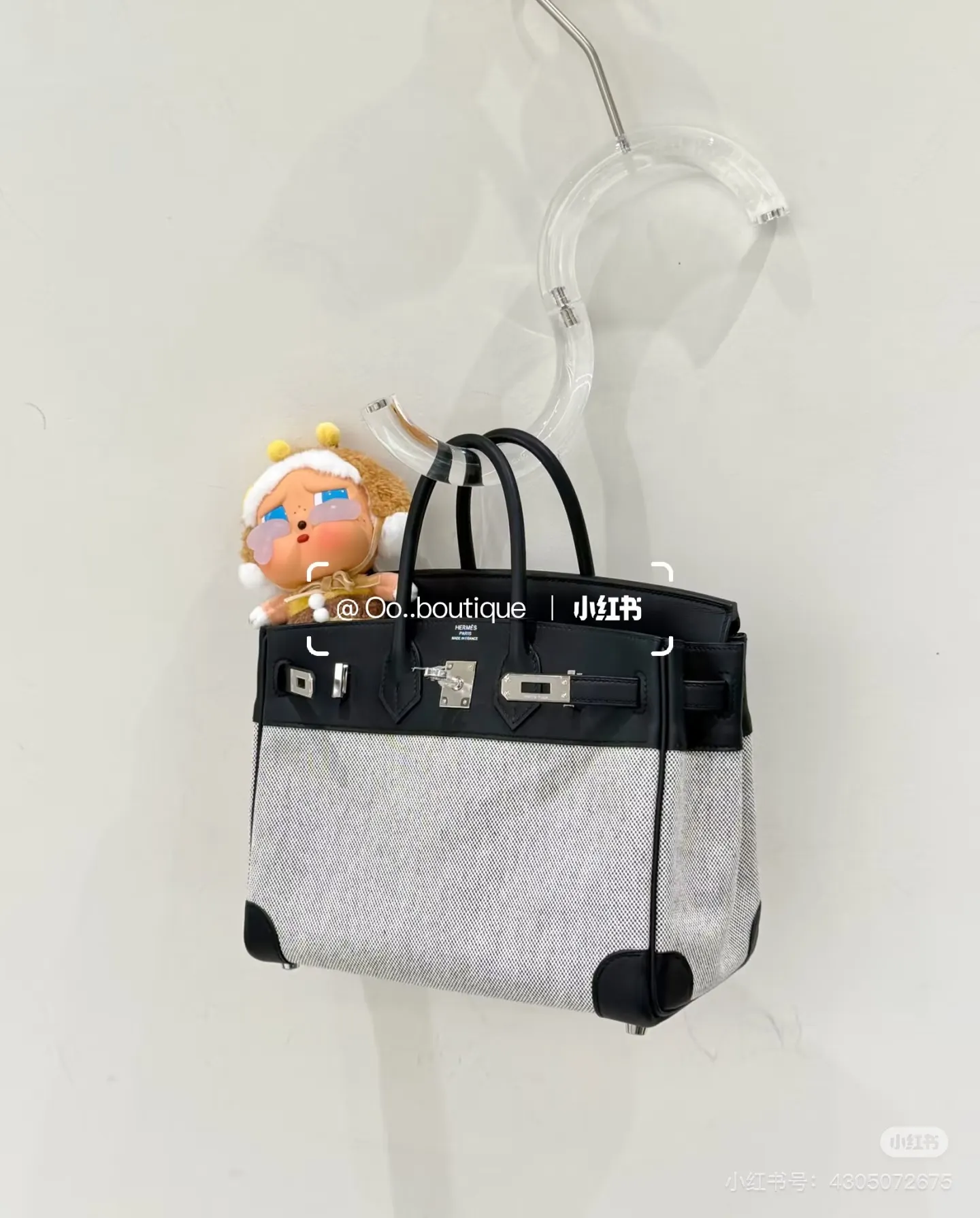 Canvas & Leather Top-Handle Bag D59018544 — view 12