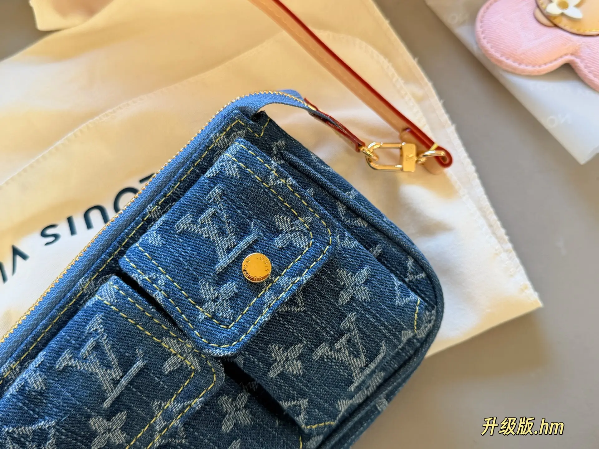 Monogram Denim Cargo Shoulder Bag D36518158 — view 3