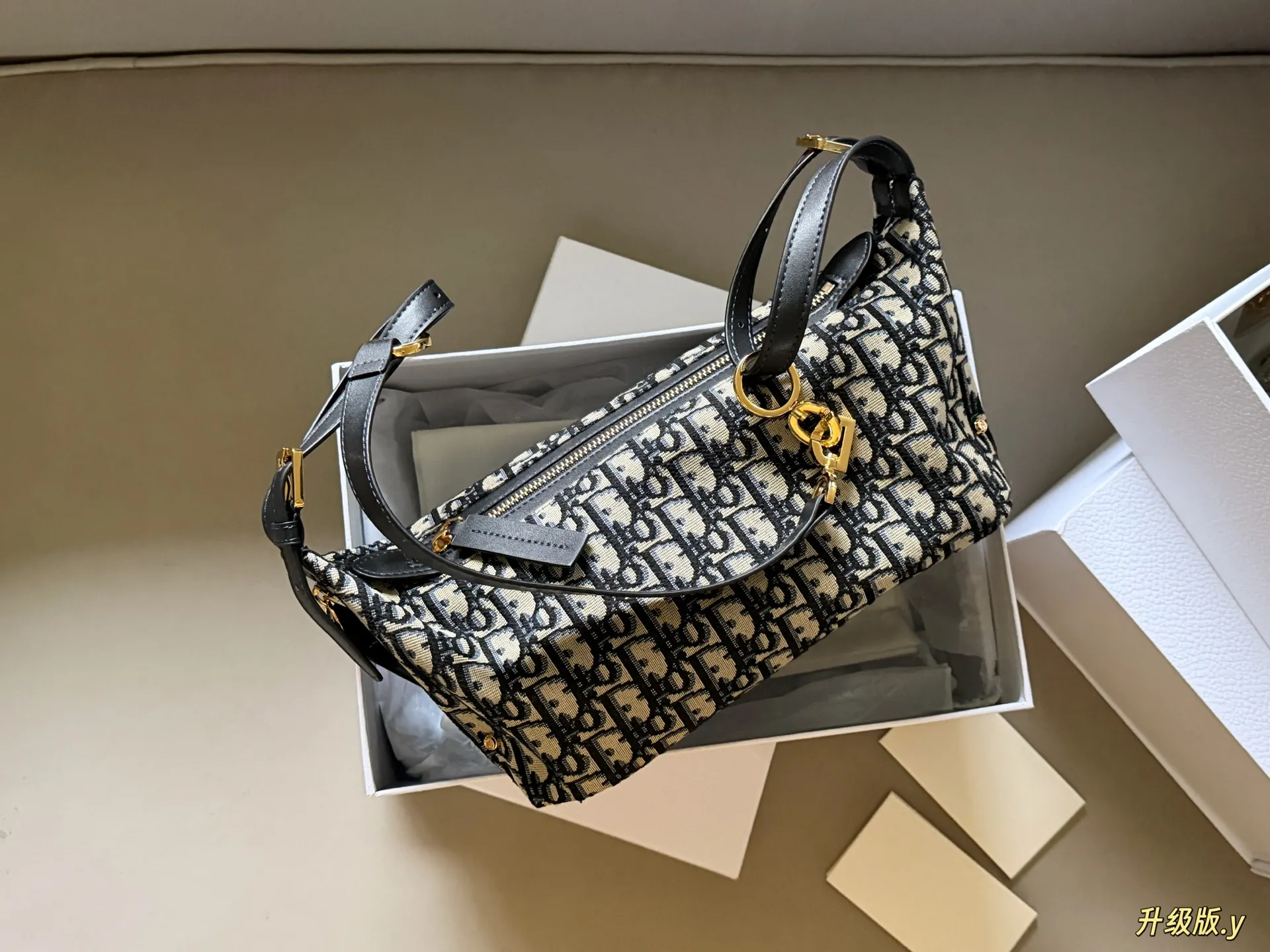 D-Journey Canvas Hobo Bag D38018257 — view 3