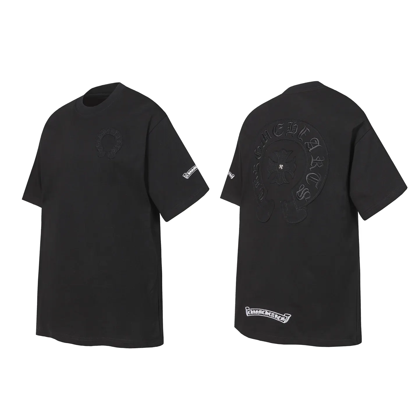 Horseshoe Patch Embroidered Cotton T-Shirt D10014113