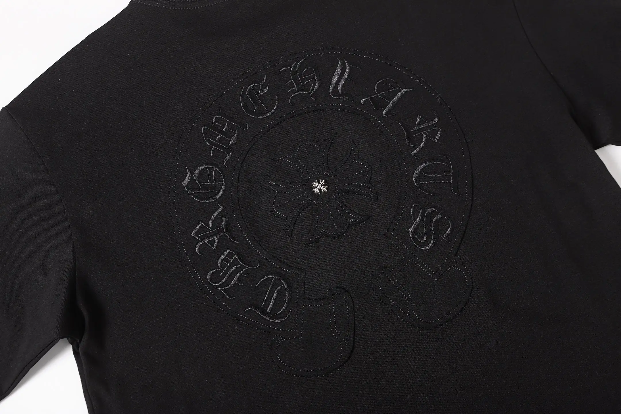 Horseshoe Patch Embroidered Cotton T-Shirt D10014113 — view 8