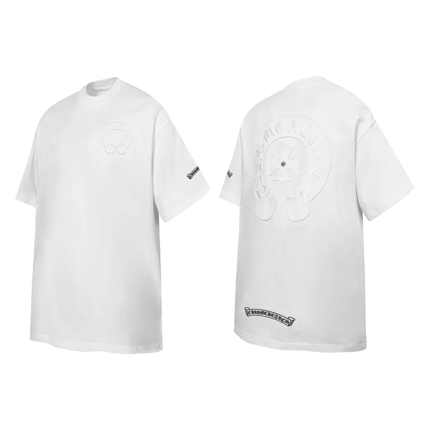 Horseshoe Appliqué Embroidered T-Shirt D10014112