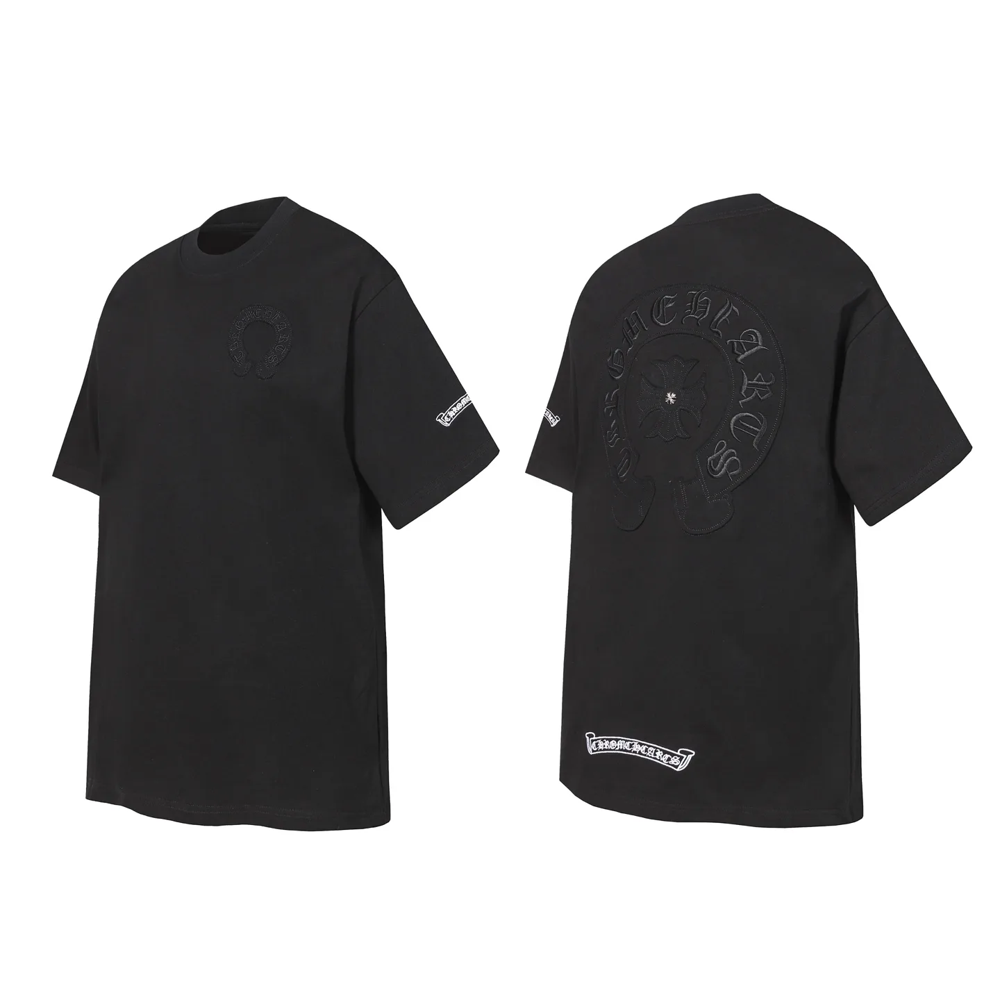 Horseshoe Patch Embroidered Cotton T-Shirt D10014114 — view 2
