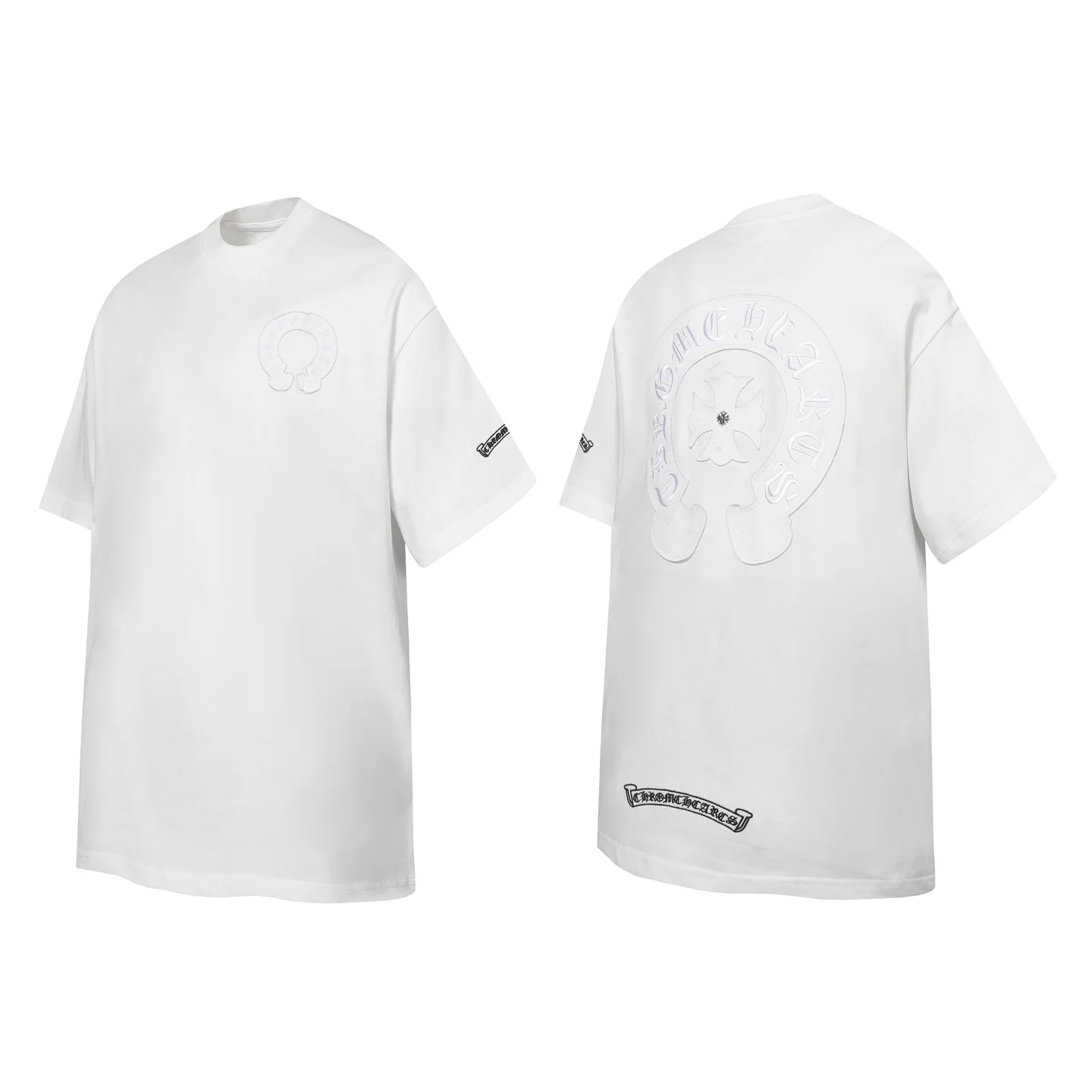 Horseshoe Patch Embroidered Cotton T-Shirt D10014114 — view 5