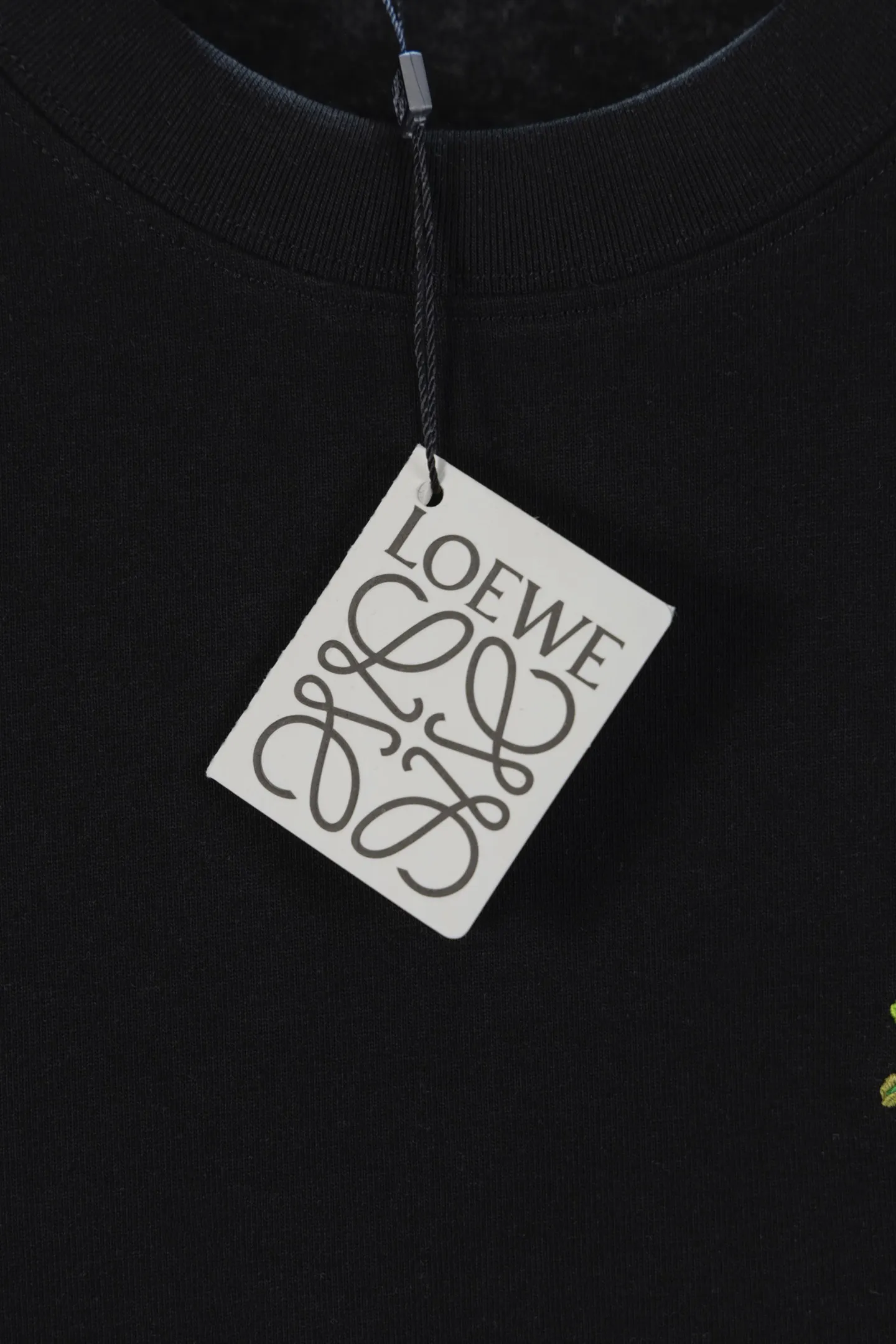 Rabbit Anagram Embroidered Cotton T-Shirt D10512640 — view 9