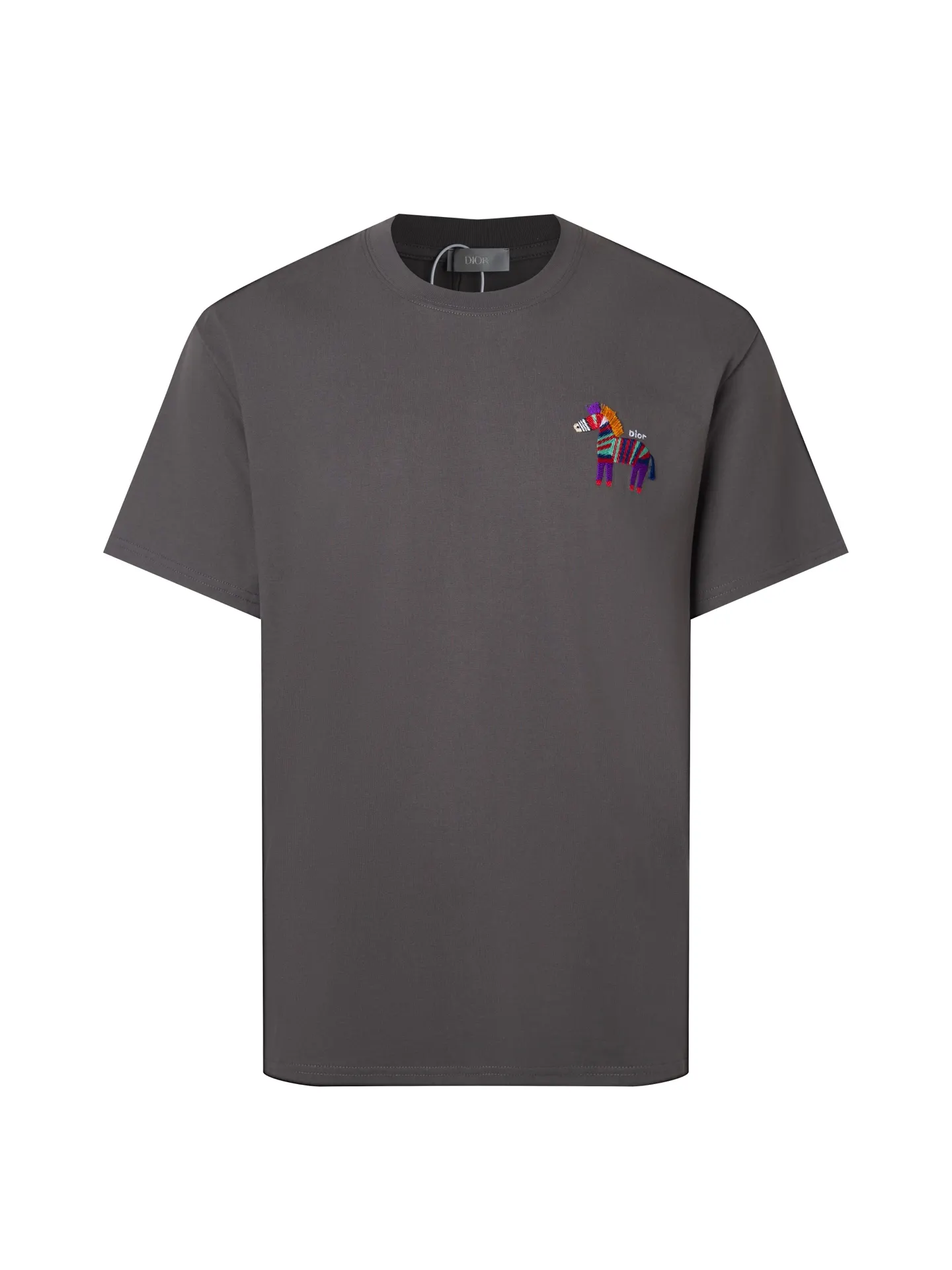 Embroidered Horse Logo Cotton T-Shirt D10516276
