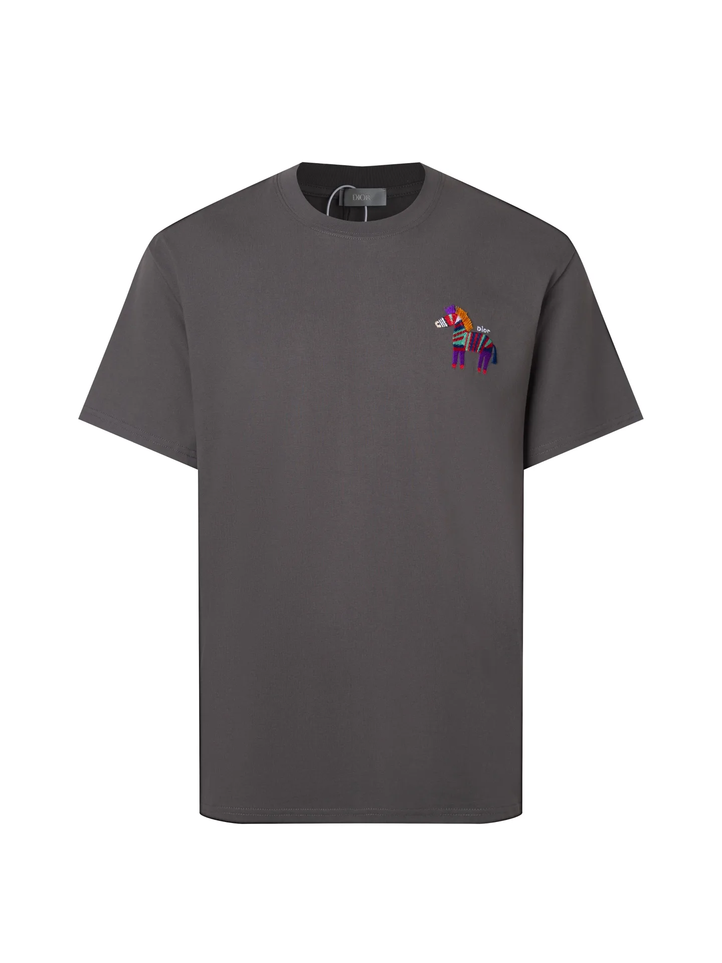 Embroidered Horse Logo Cotton T-Shirt D10516276