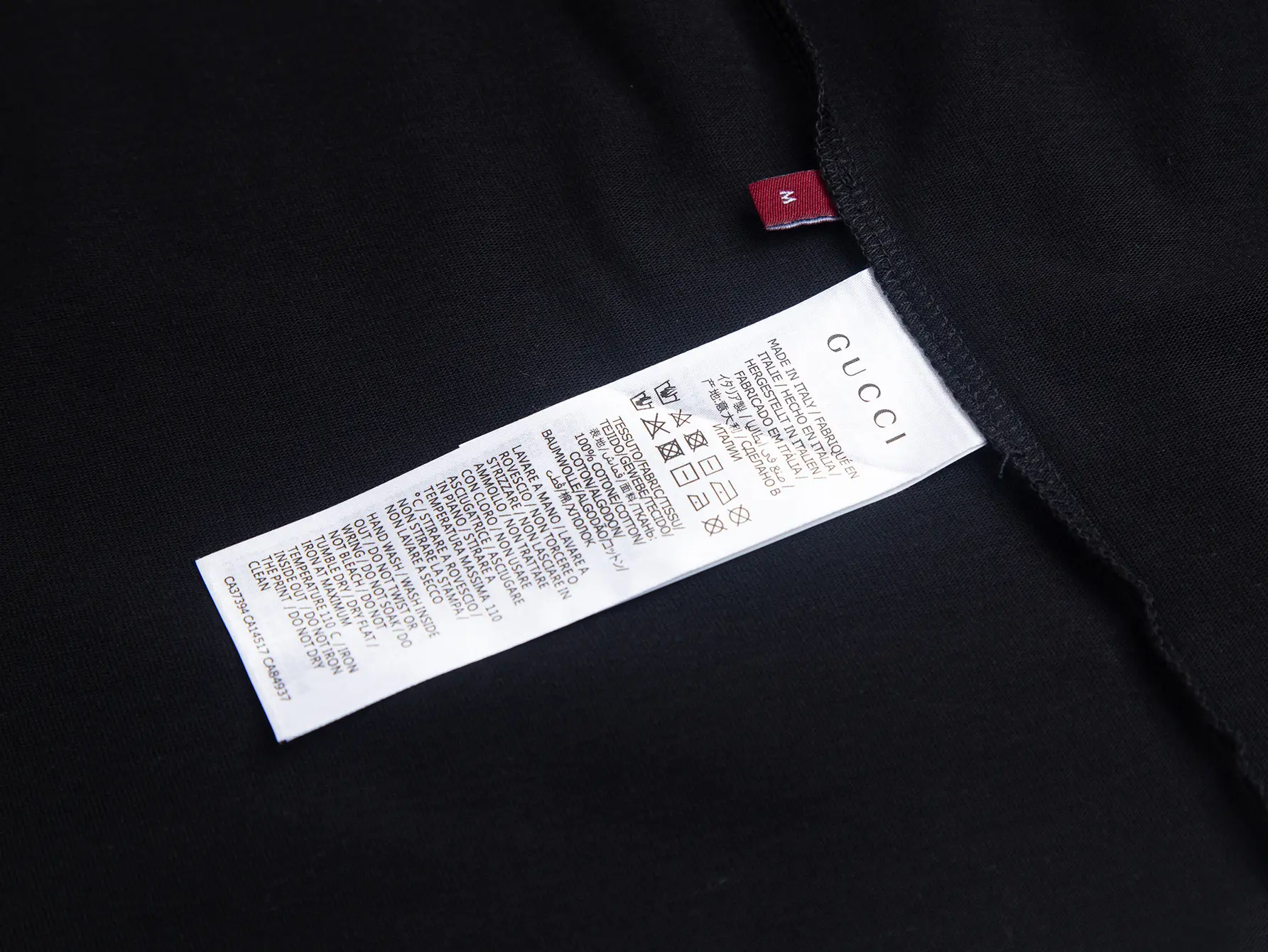 Web-Stripe Trim Mercerized Cotton T-Shirt D10516302 — view 7