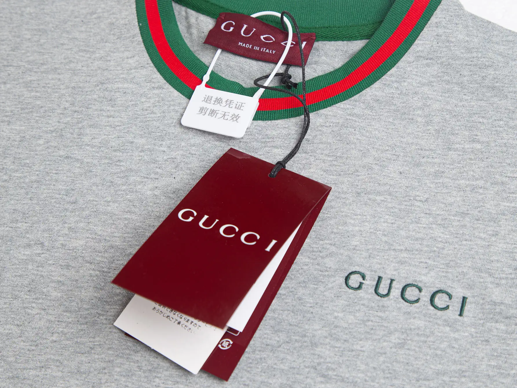 Web-Stripe Trim Logo Embroidery T-Shirt D10516303 — view 5