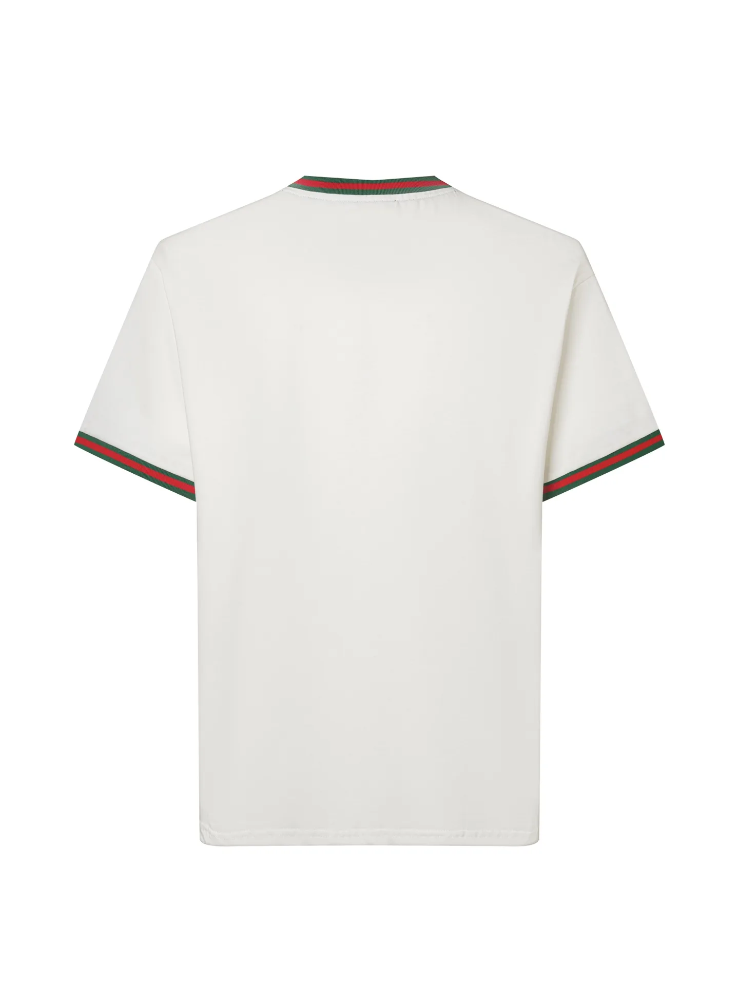 Web-Stripe Trim Cotton T-Shirt D10516304 — view 2