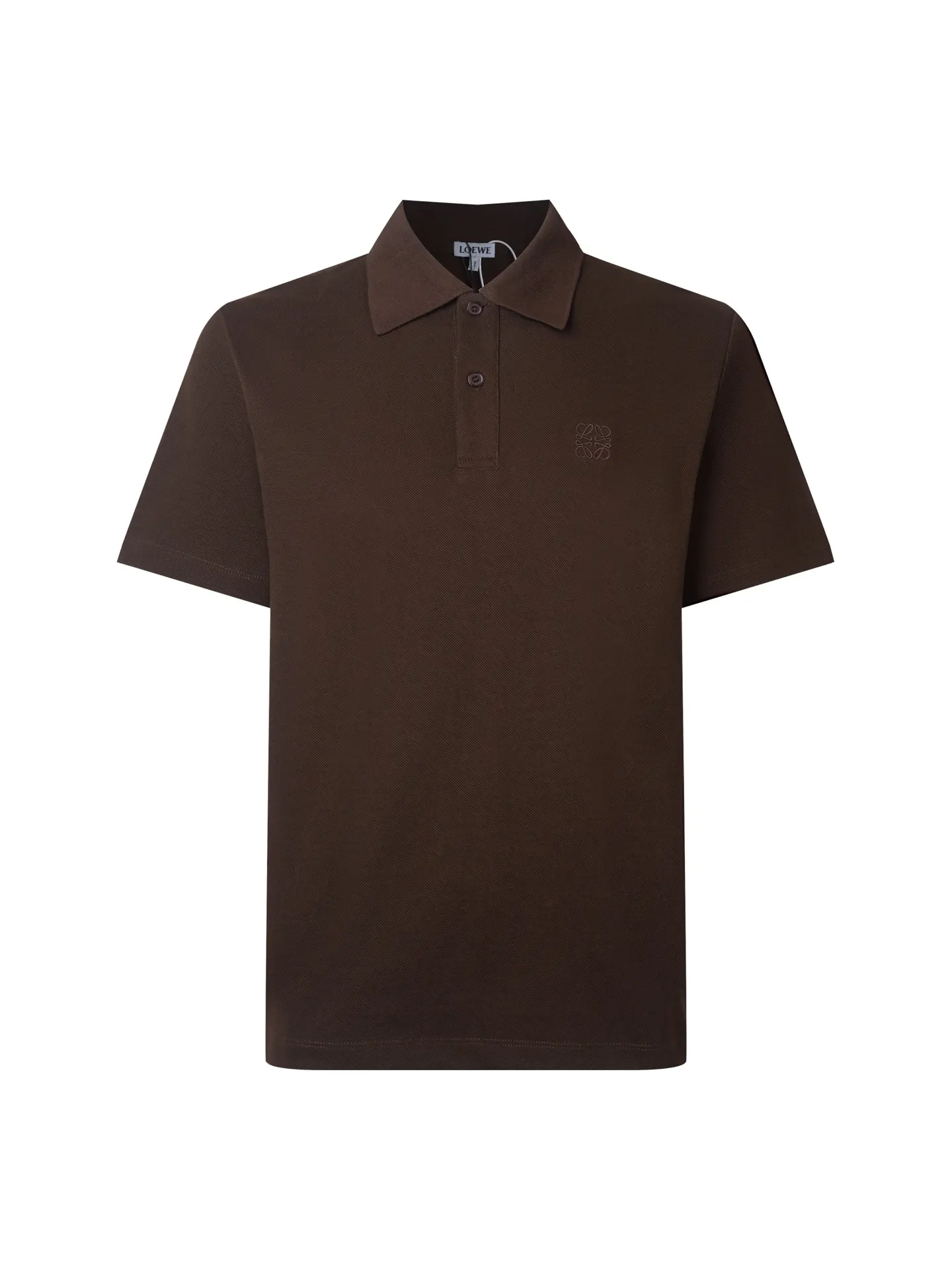 Anagram Embroidered Cotton-Piqué Polo Shirt D10516187