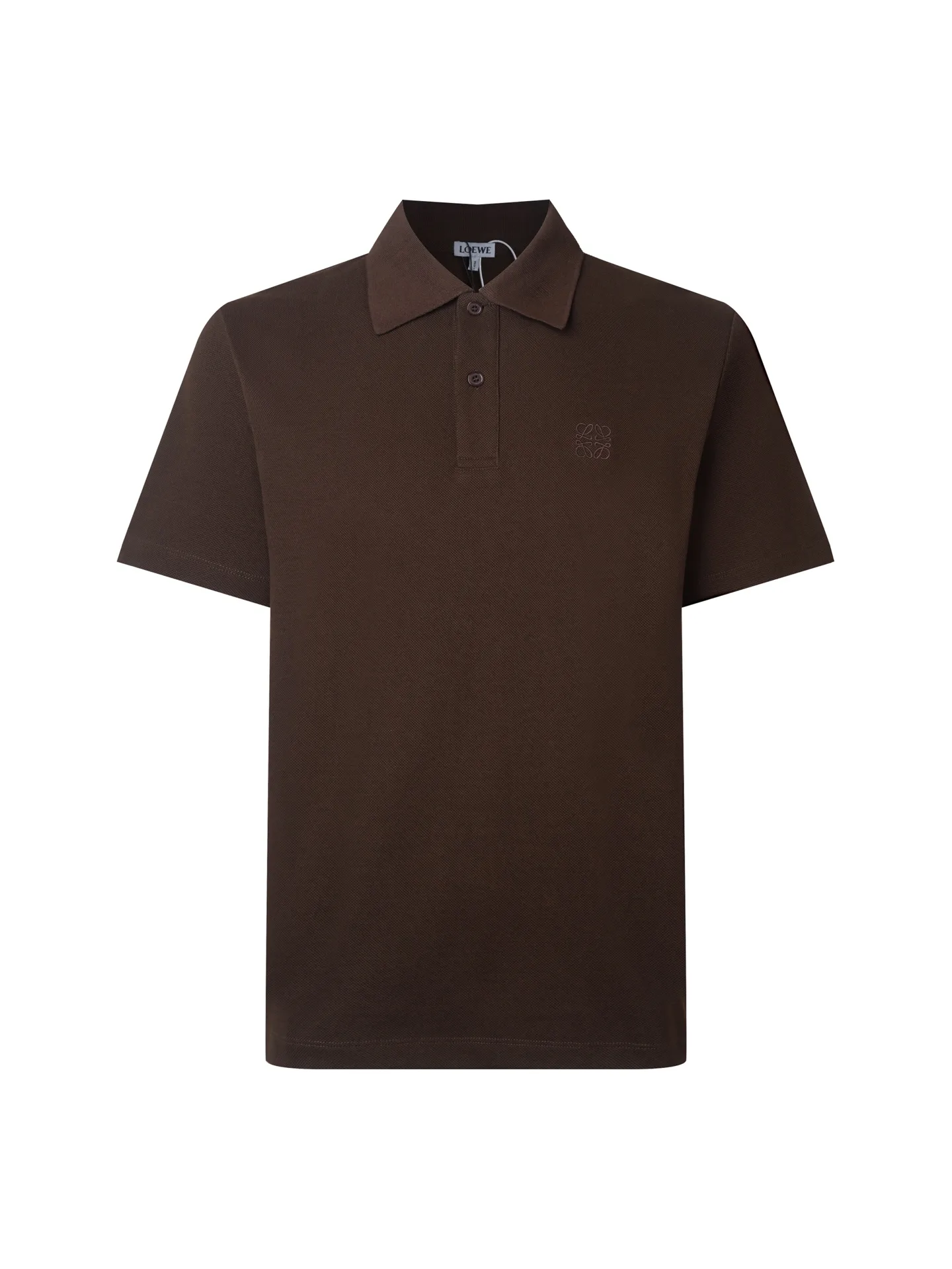 Anagram Embroidered Cotton-Piqué Polo Shirt D10516187