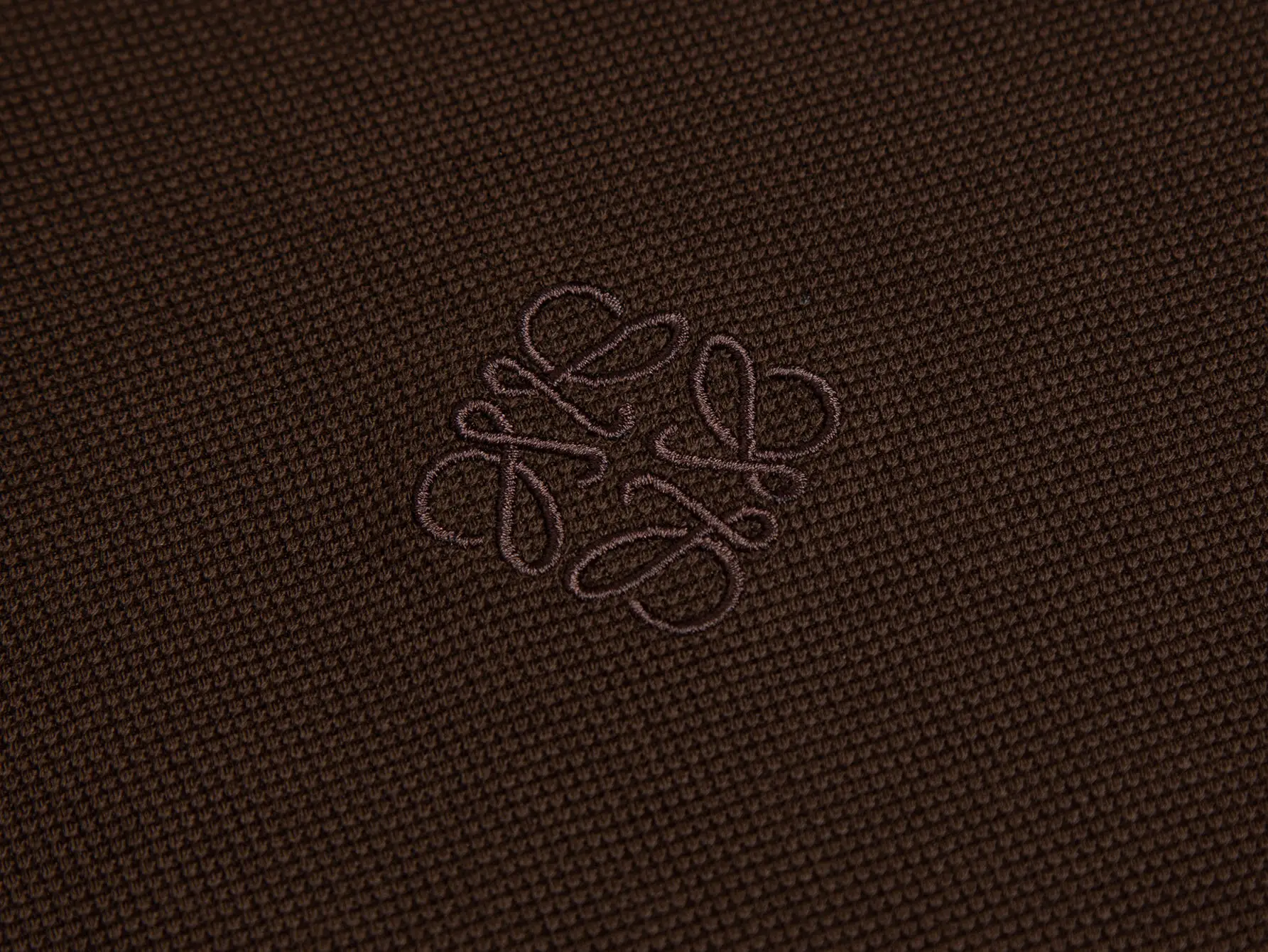 Anagram Embroidered Cotton-Piqué Polo Shirt D10516187 — view 3