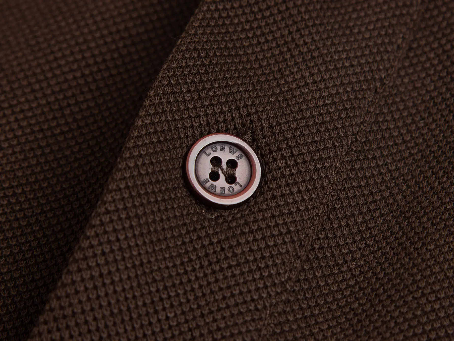 Anagram Embroidered Cotton-Piqué Polo Shirt D10516187 — view 6