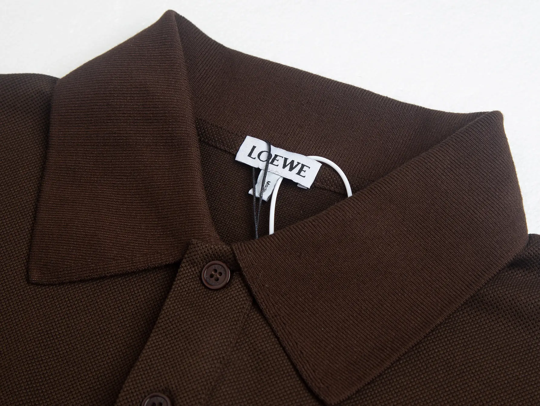 Anagram Embroidered Cotton-Piqué Polo Shirt D10516187 — view 7