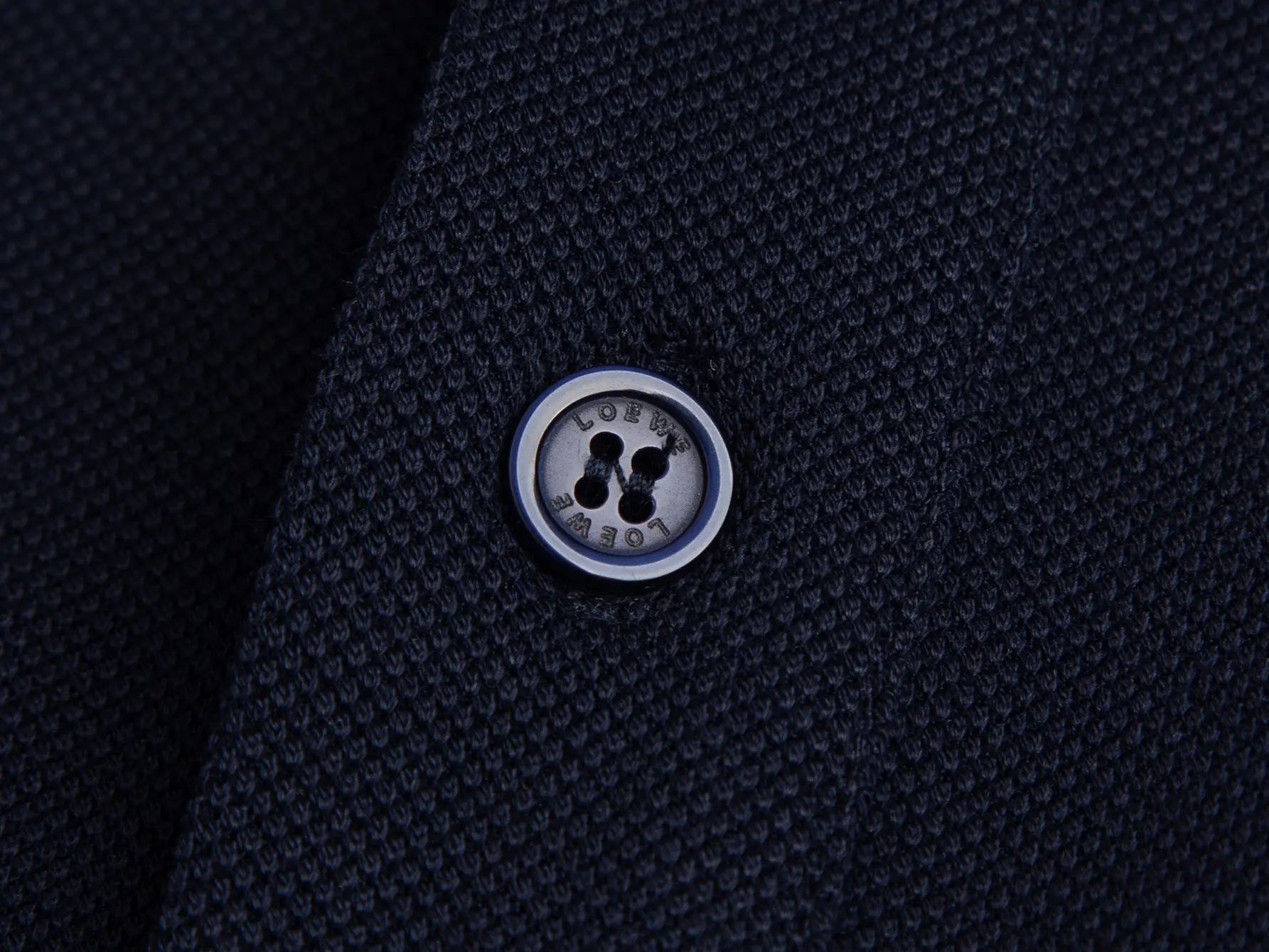 Anagram Embroidered Cotton-Piqué Polo Shirt D10516185 — view 4