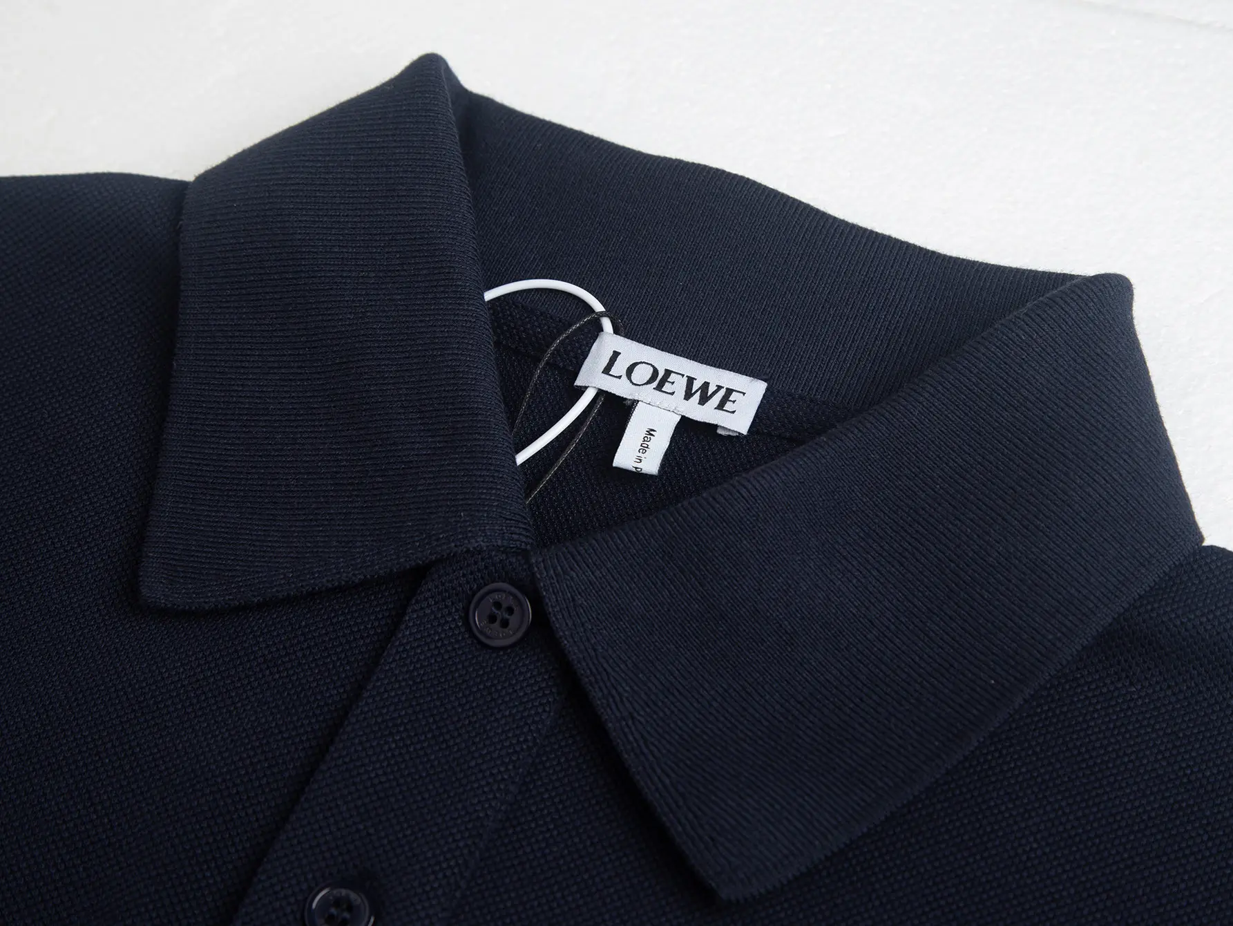 Anagram Embroidered Cotton-Piqué Polo Shirt D10516185 — view 6