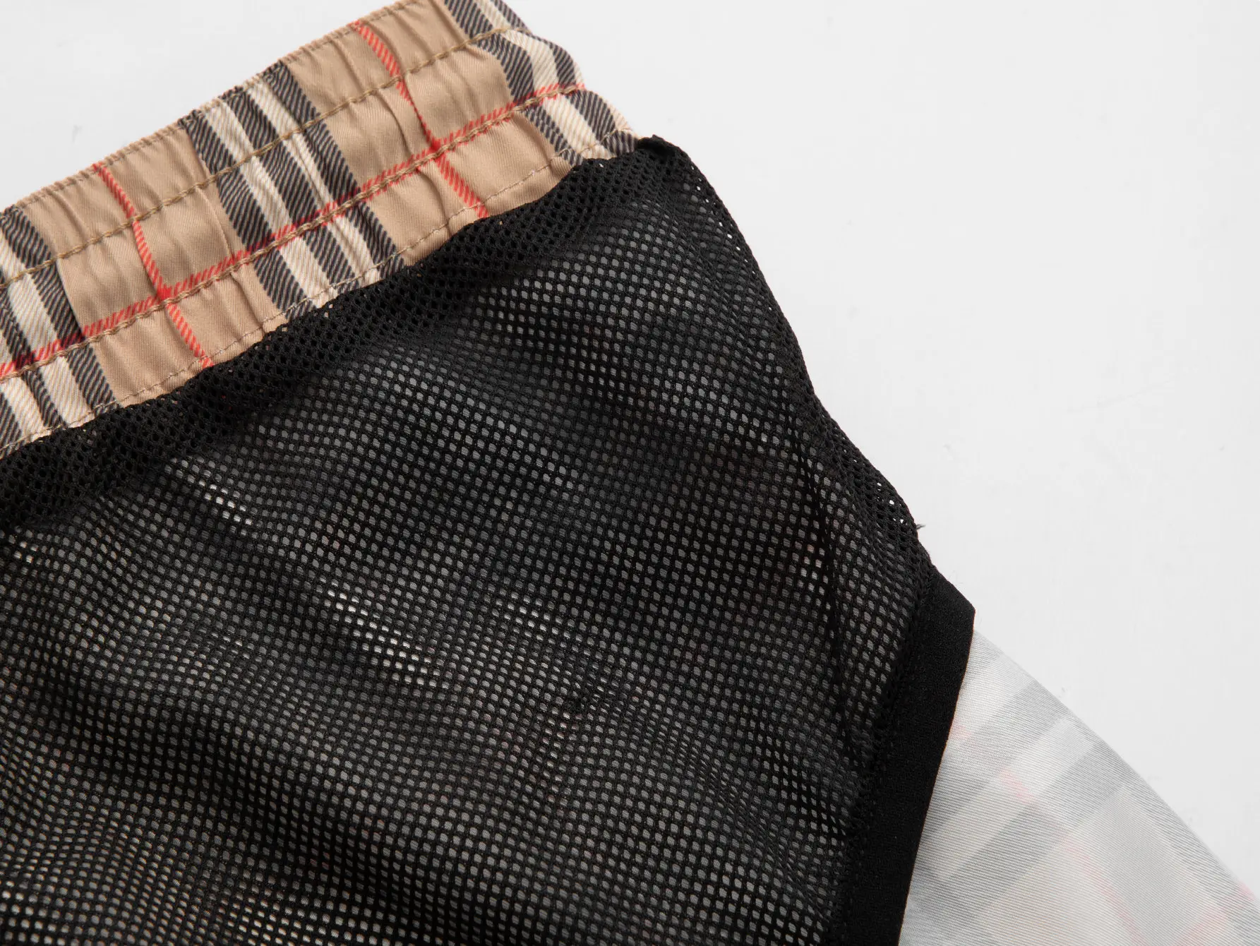 Vintage Check Drawstring Swim Shorts D10516288 — view 8
