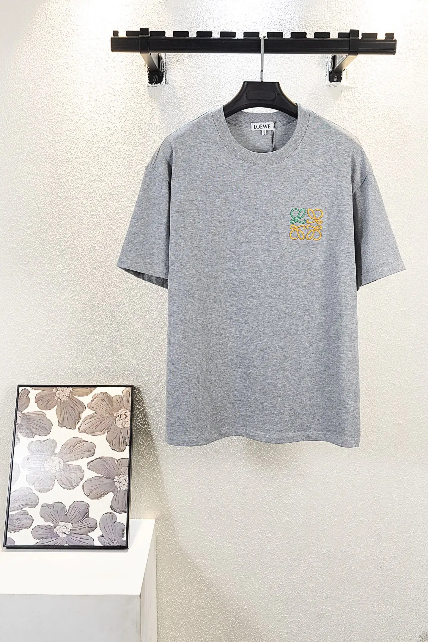 Anagram Embroidered Cotton T-Shirt D11012633