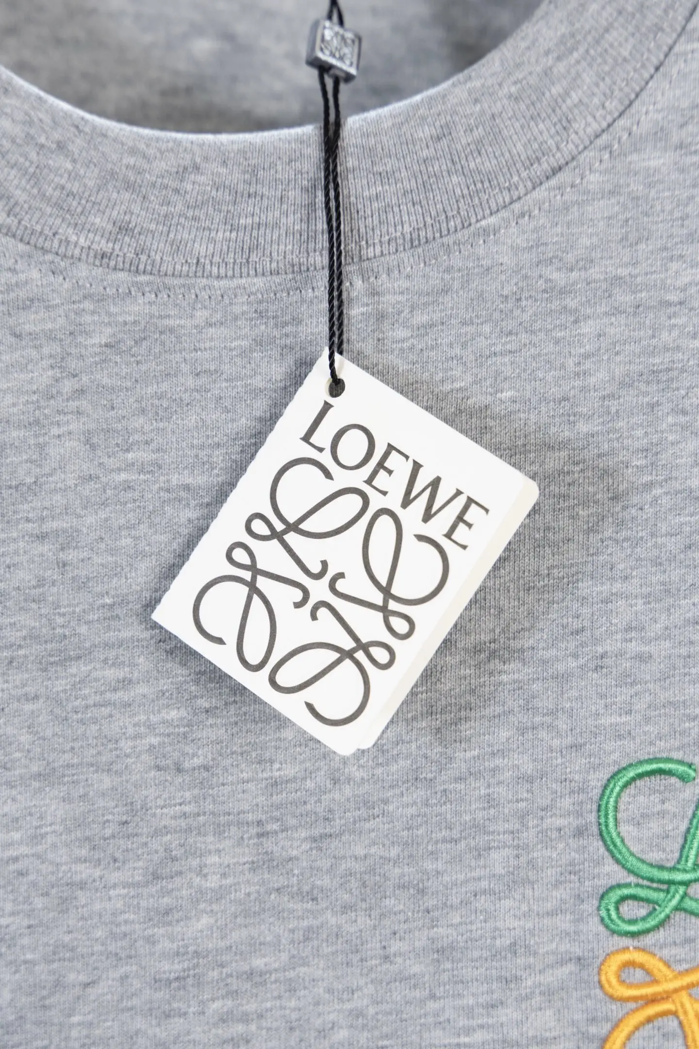 Anagram Embroidered Cotton T-Shirt D11012633 — view 9