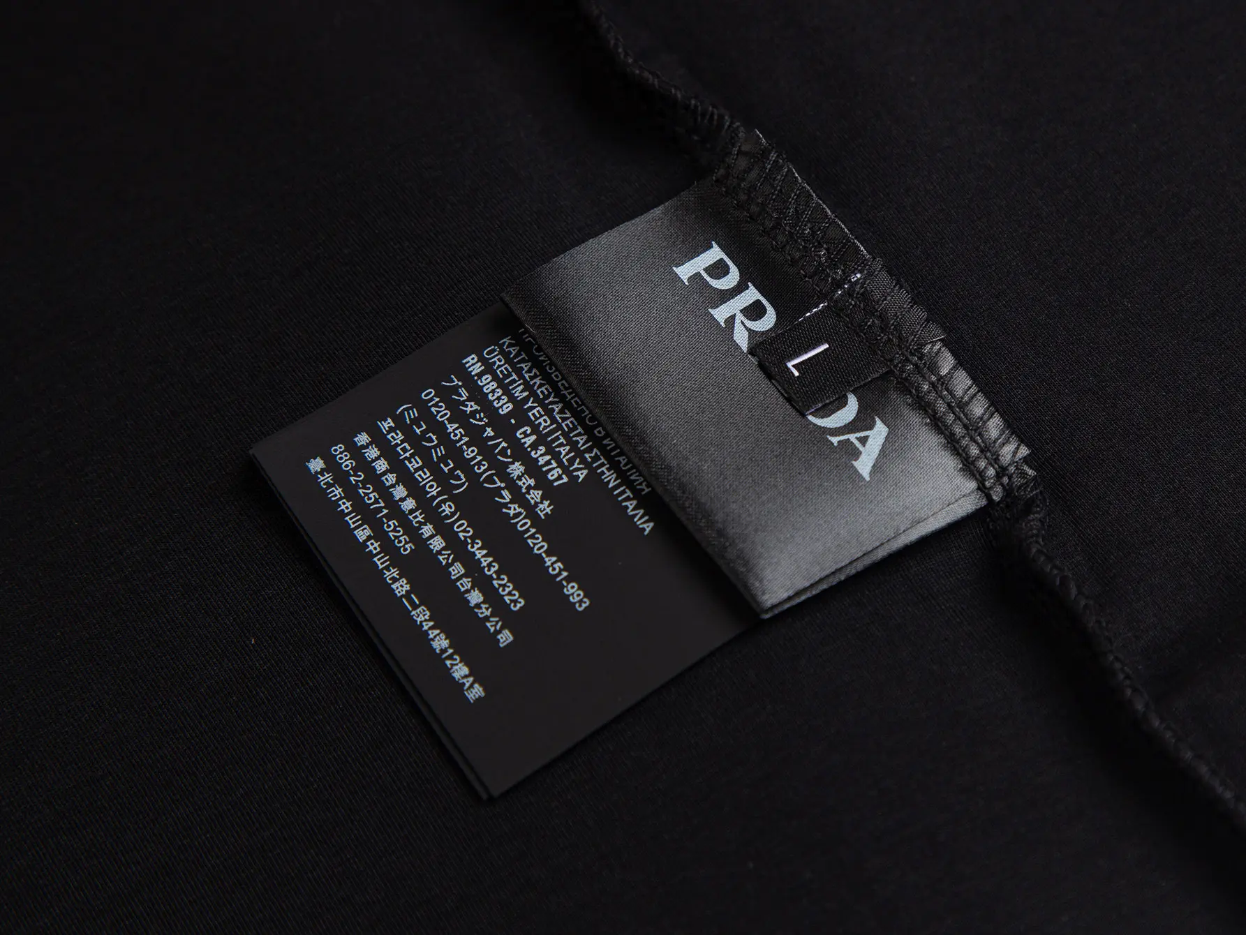 Logo-Embossed Cotton-Blend T-Shirt D11516271 — view 7