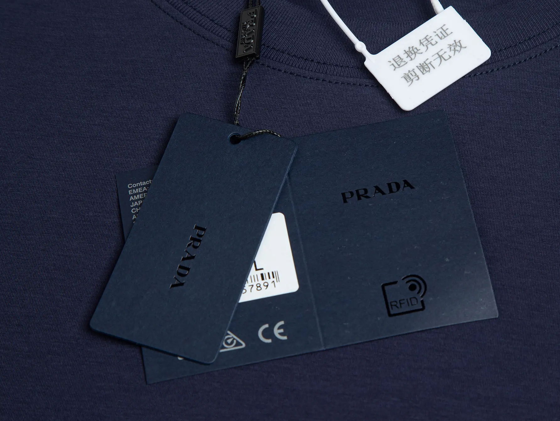 Embossed Logo Cotton-Blend T-Shirt D11516219 — view 6