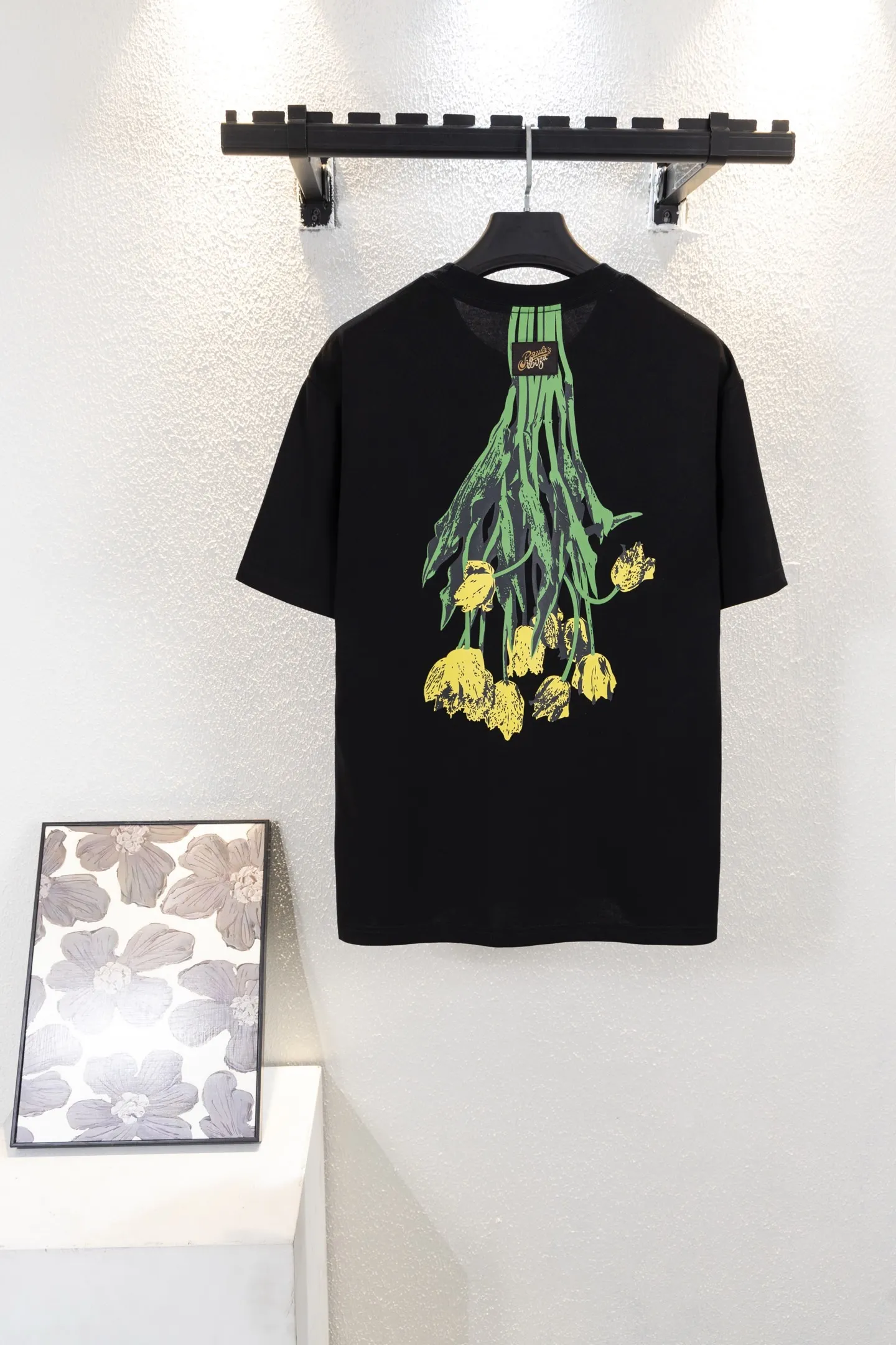Tulip Print Cotton Jersey T-Shirt D11512641 — view 2