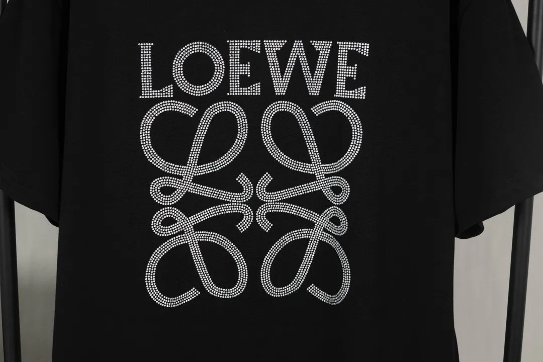 Crystal-Embellished Anagram Cotton T-Shirt D11512634 — view 4
