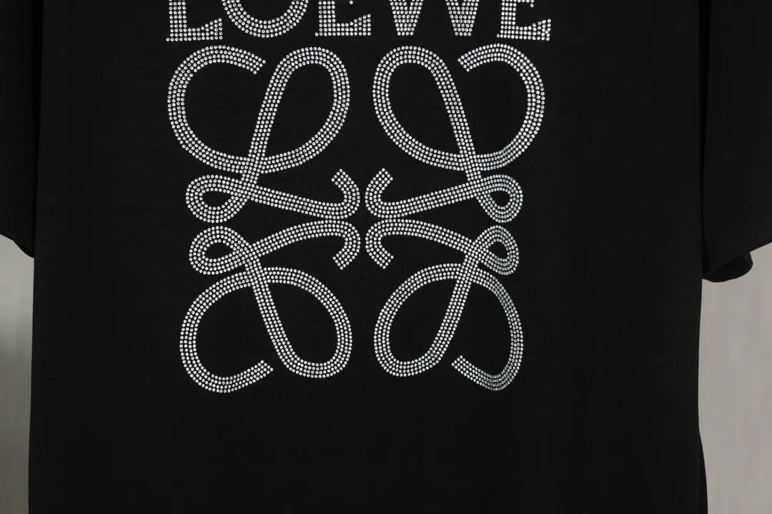 Crystal-Embellished Anagram Cotton T-Shirt D11512634 — view 7