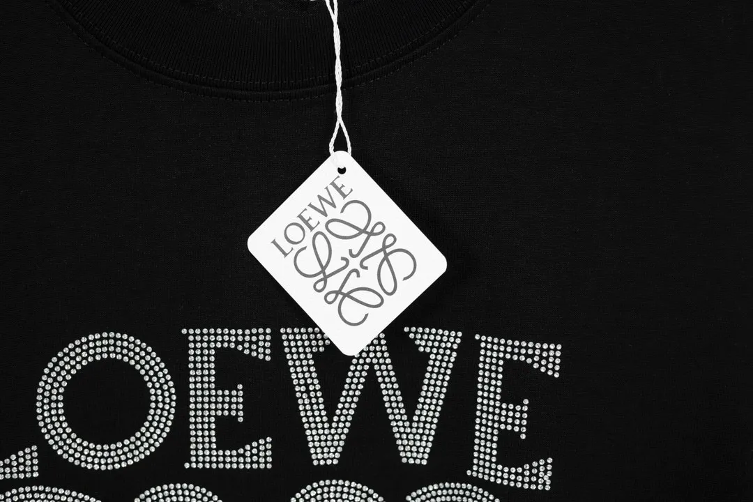 Crystal-Embellished Anagram Cotton T-Shirt D11512634 — view 9