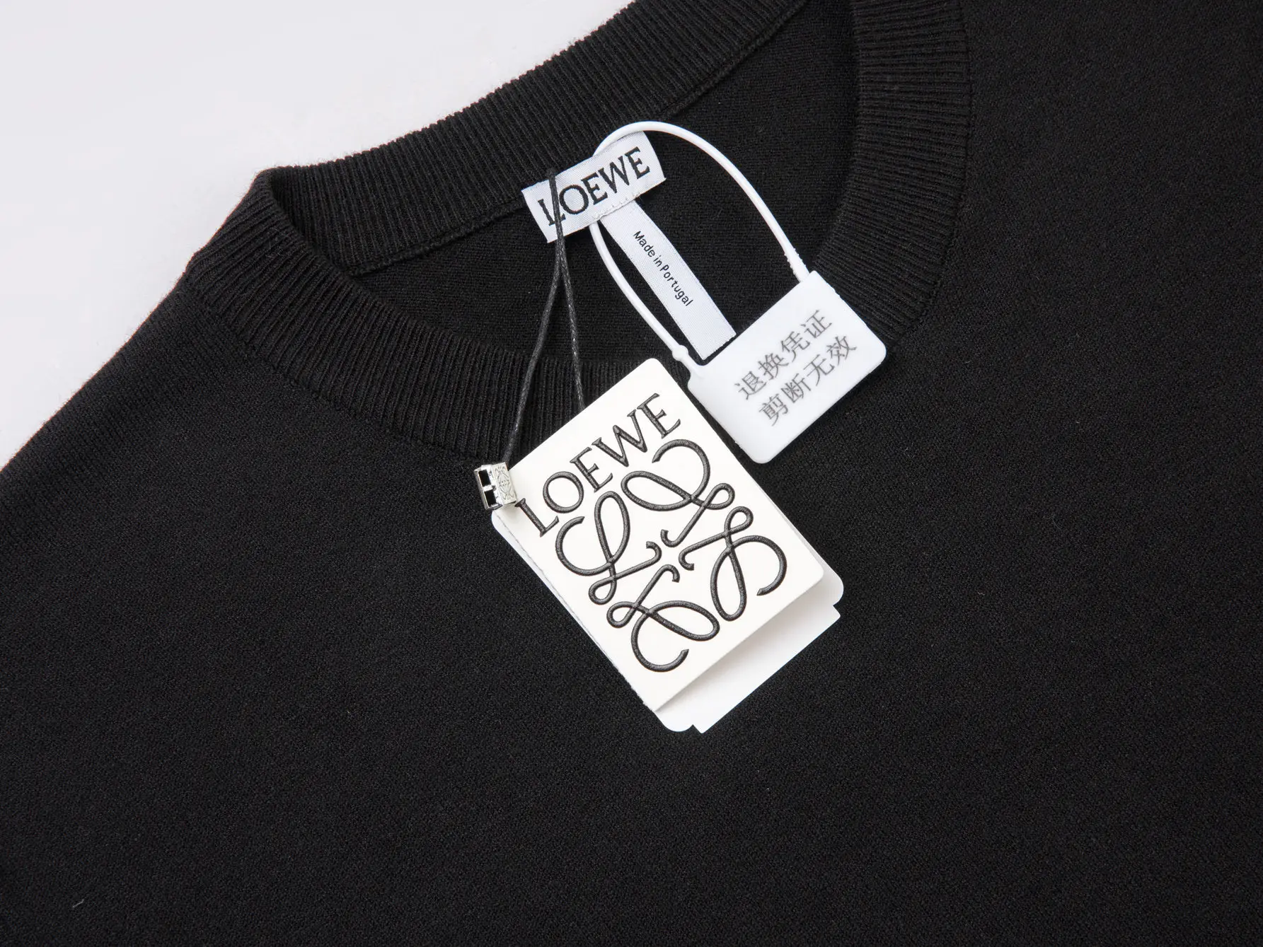Anagram Embroidered Wool-Blend Knit T-Shirt D11516519 — view 2
