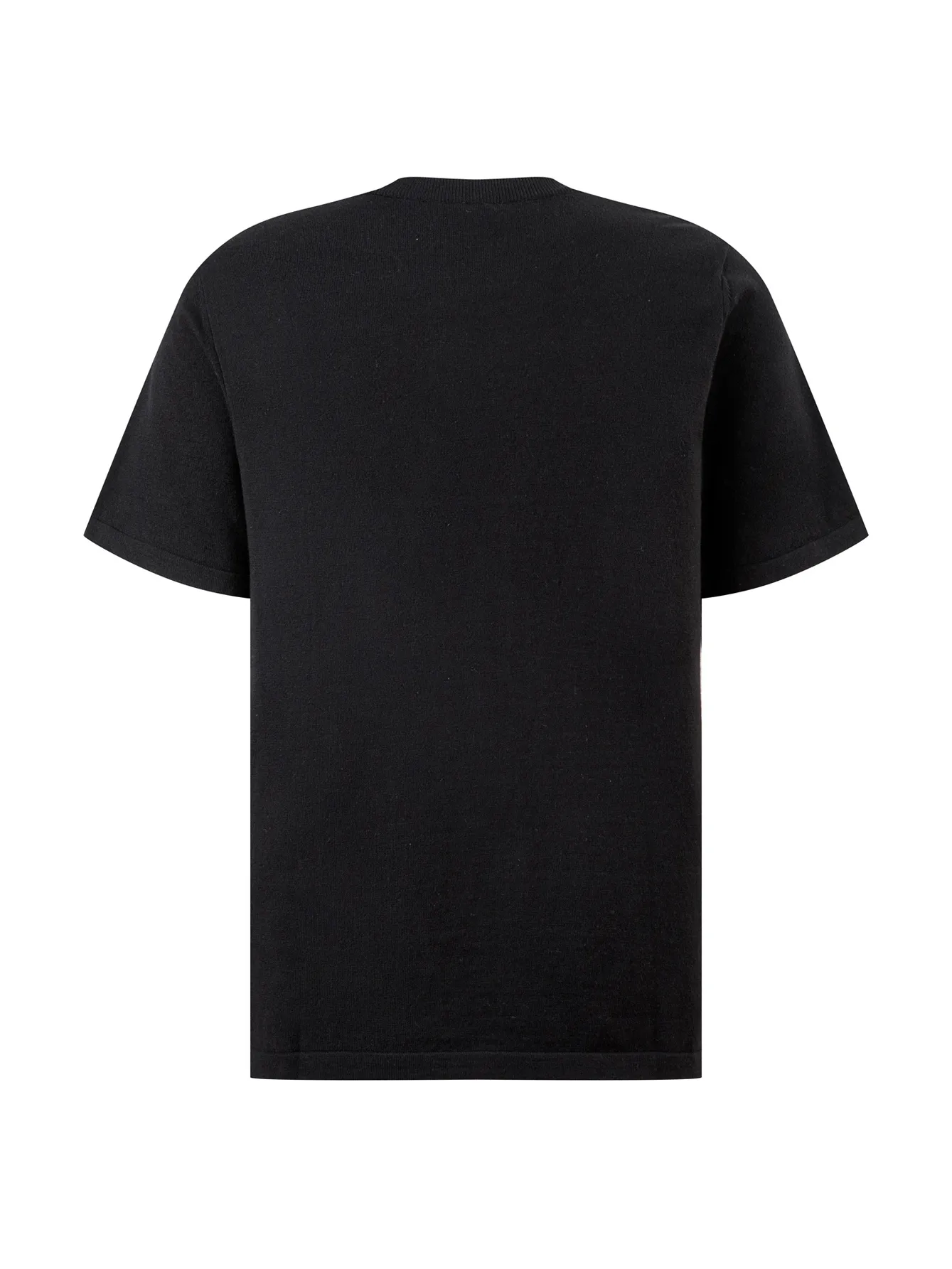 Anagram Embroidered Wool-Blend Knit T-Shirt D11516519 — view 3