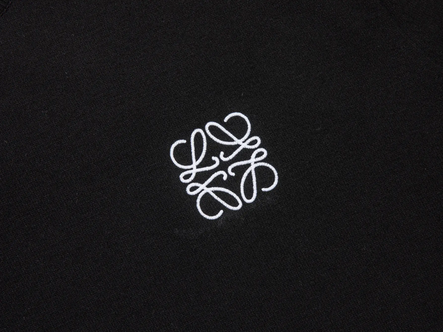 Anagram Embroidered Wool-Blend Knit T-Shirt D11516519 — view 5