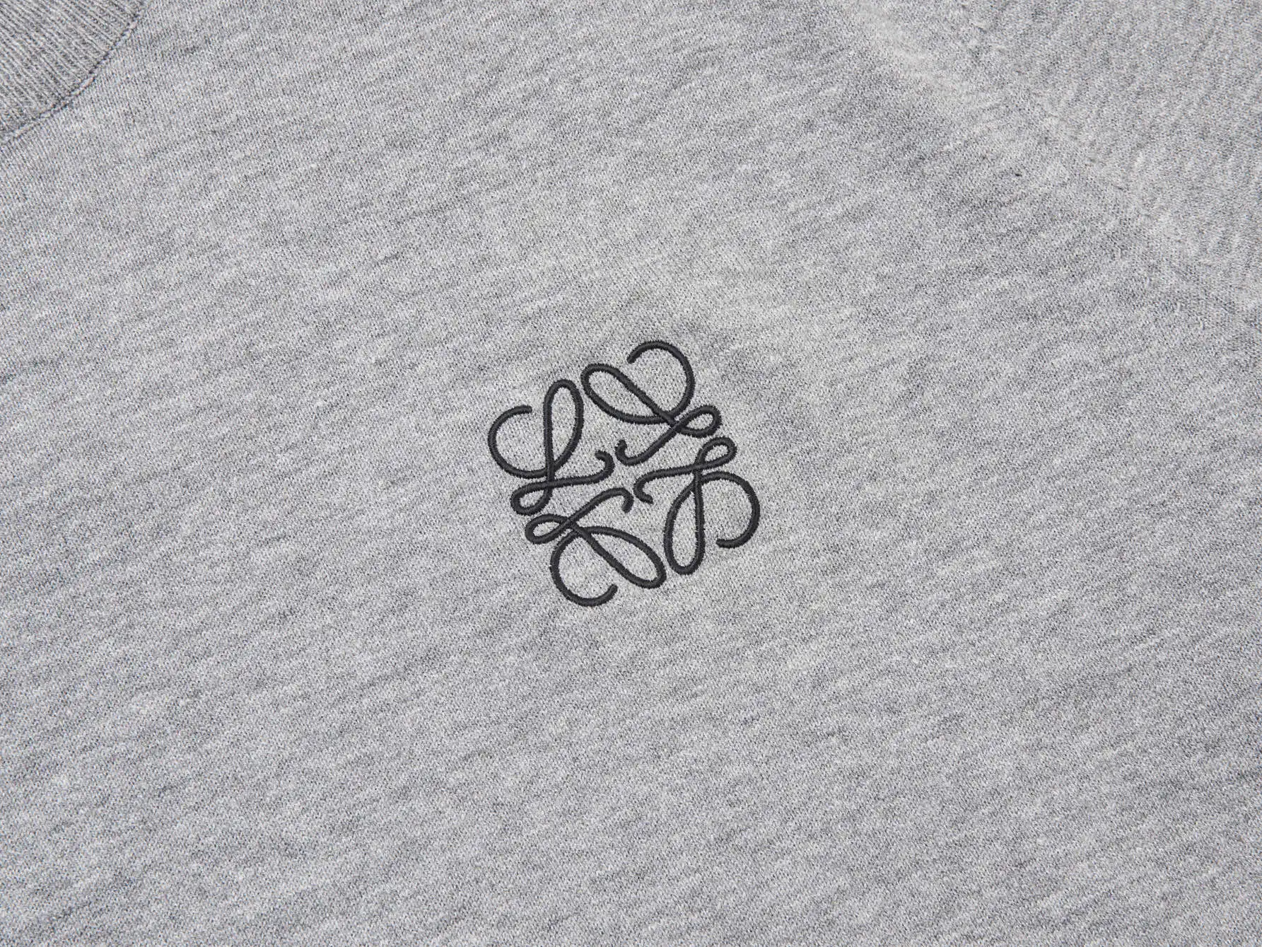 Anagram Embroidered Wool-Blend Knit T-Shirt D11516520 — view 3