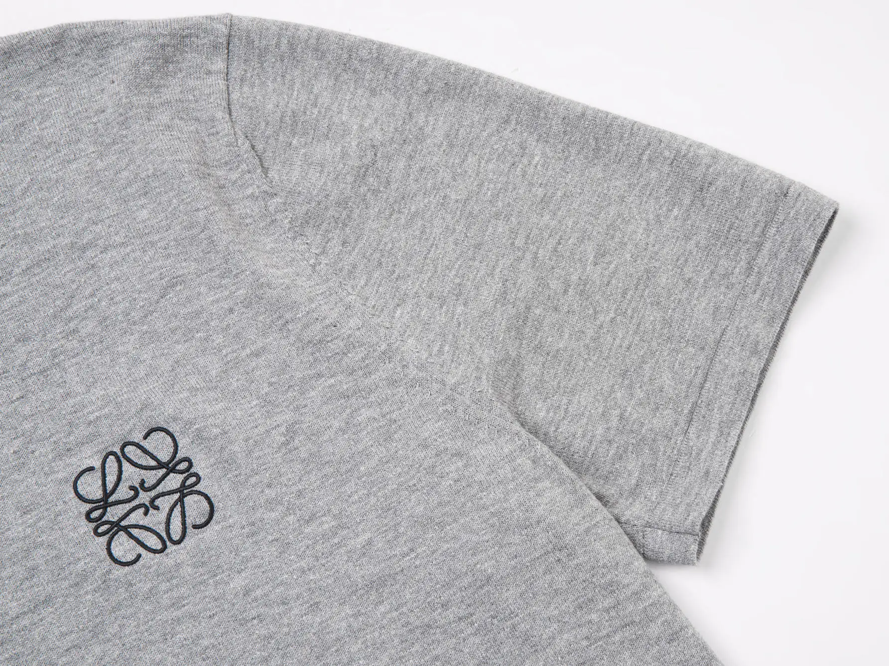Anagram Embroidered Wool-Blend Knit T-Shirt D11516520 — view 4
