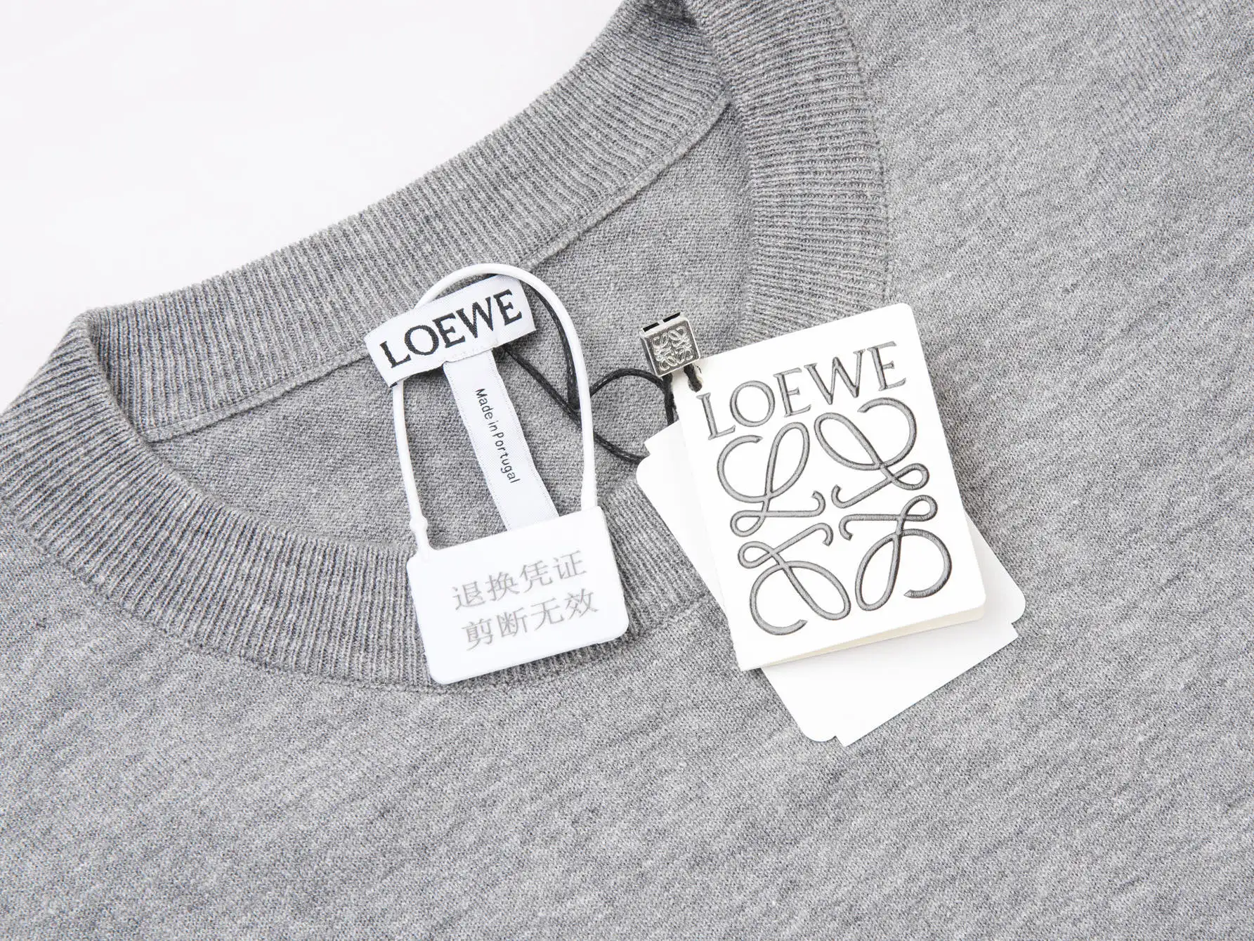 Anagram Embroidered Wool-Blend Knit T-Shirt D11516520 — view 7