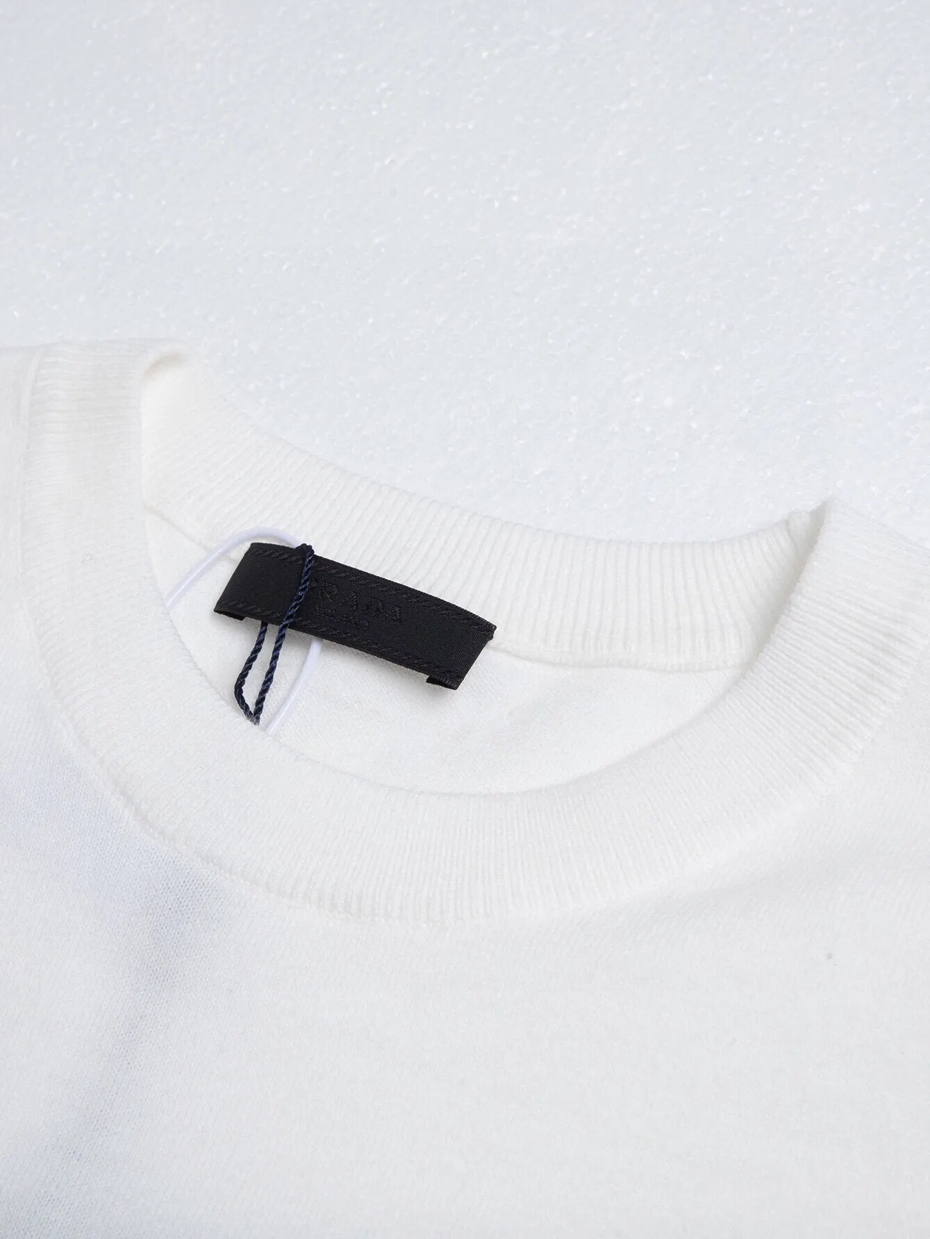 Logo-Embroidered Wool-Blend Knit T-Shirt D11516517 — view 4