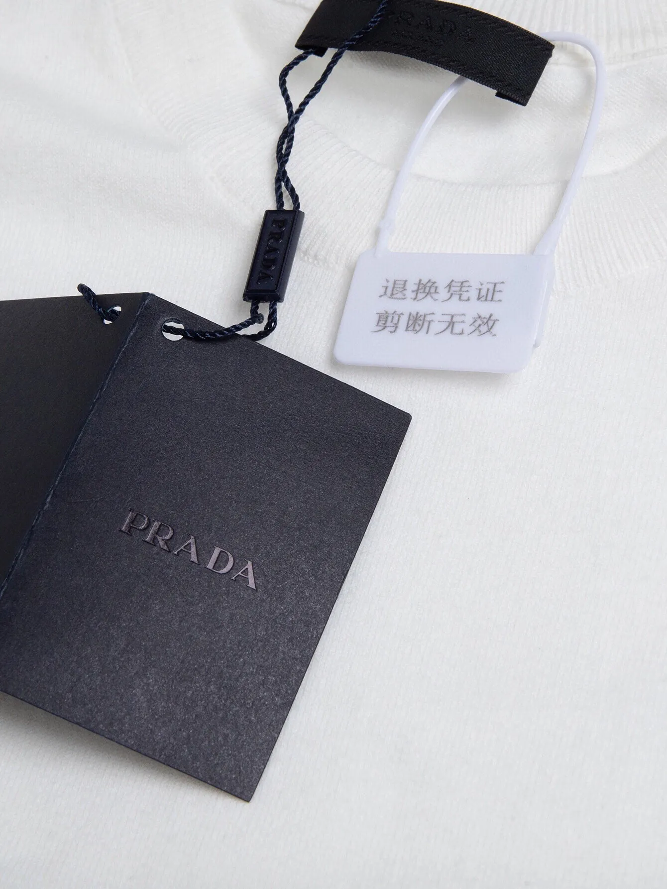 Logo-Embroidered Wool-Blend Knit T-Shirt D11516517 — view 5