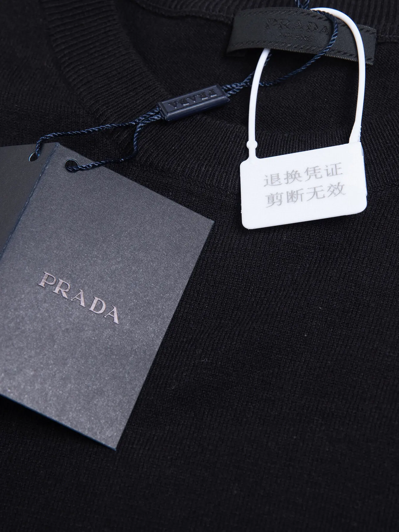 Logo-Embroidered Wool-Blend Knit T-Shirt D11516518 — view 5