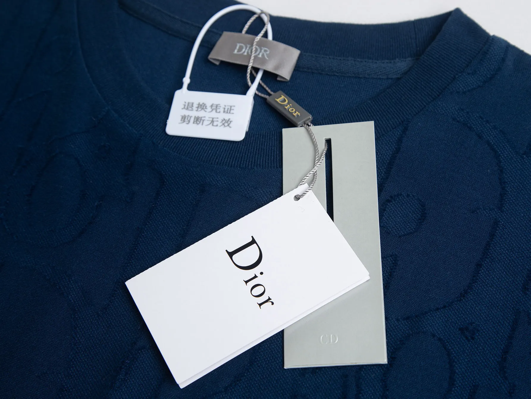 Oblique Terry Cotton Jacquard T-Shirt D11516299 — view 8