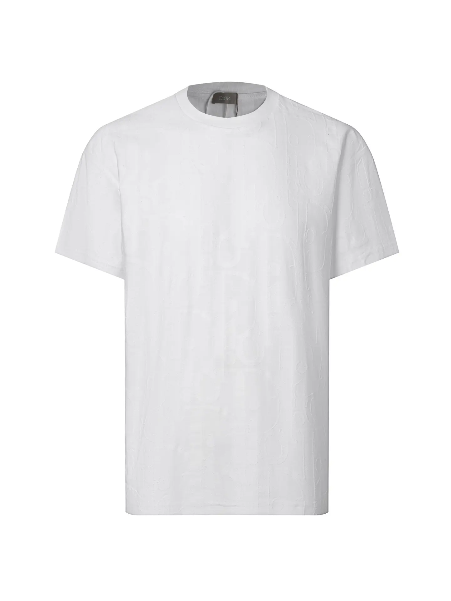 Oblique Terry Jacquard Cotton T-Shirt D11516301