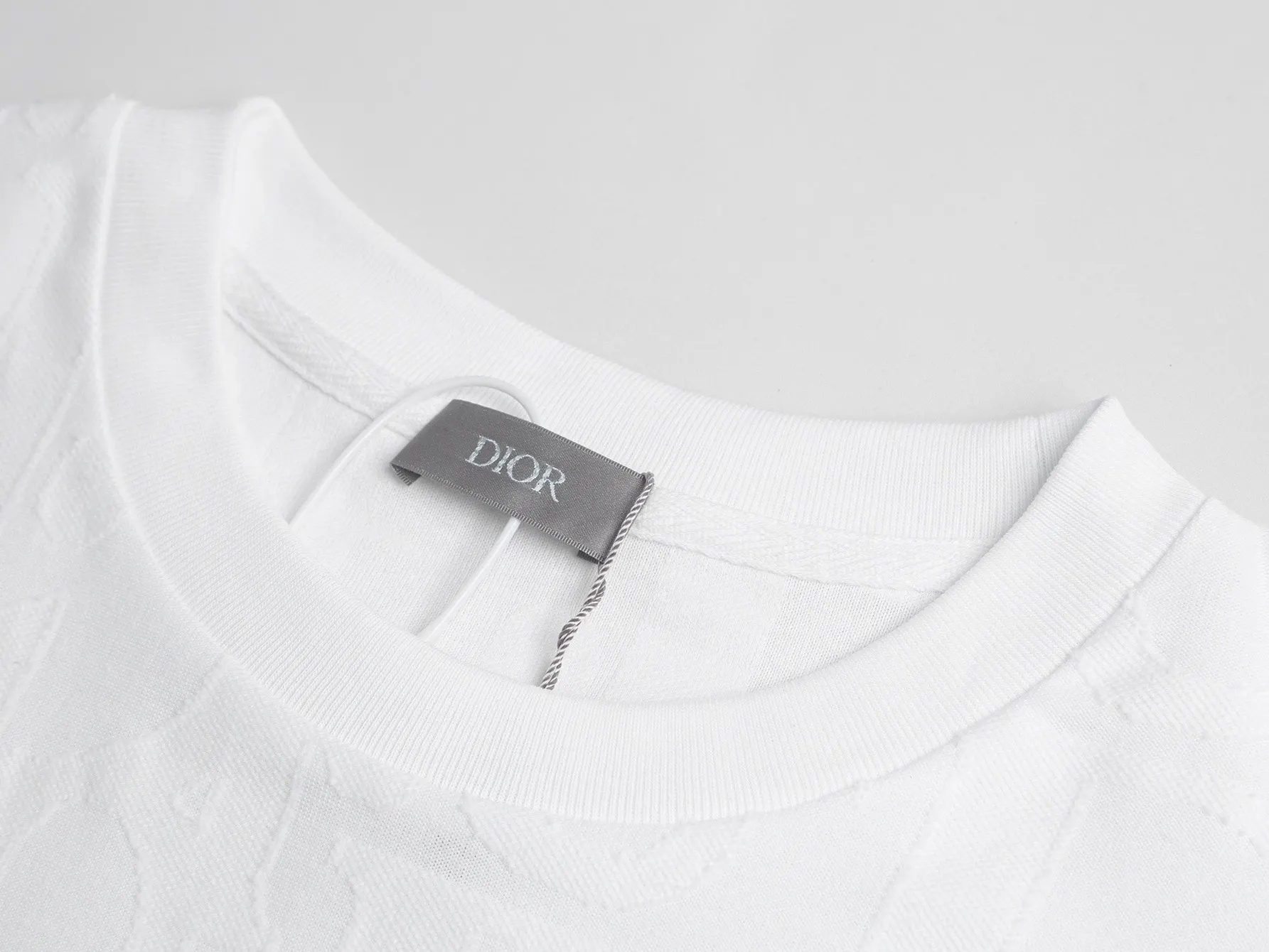Oblique Terry Jacquard Cotton T-Shirt D11516301 — view 3