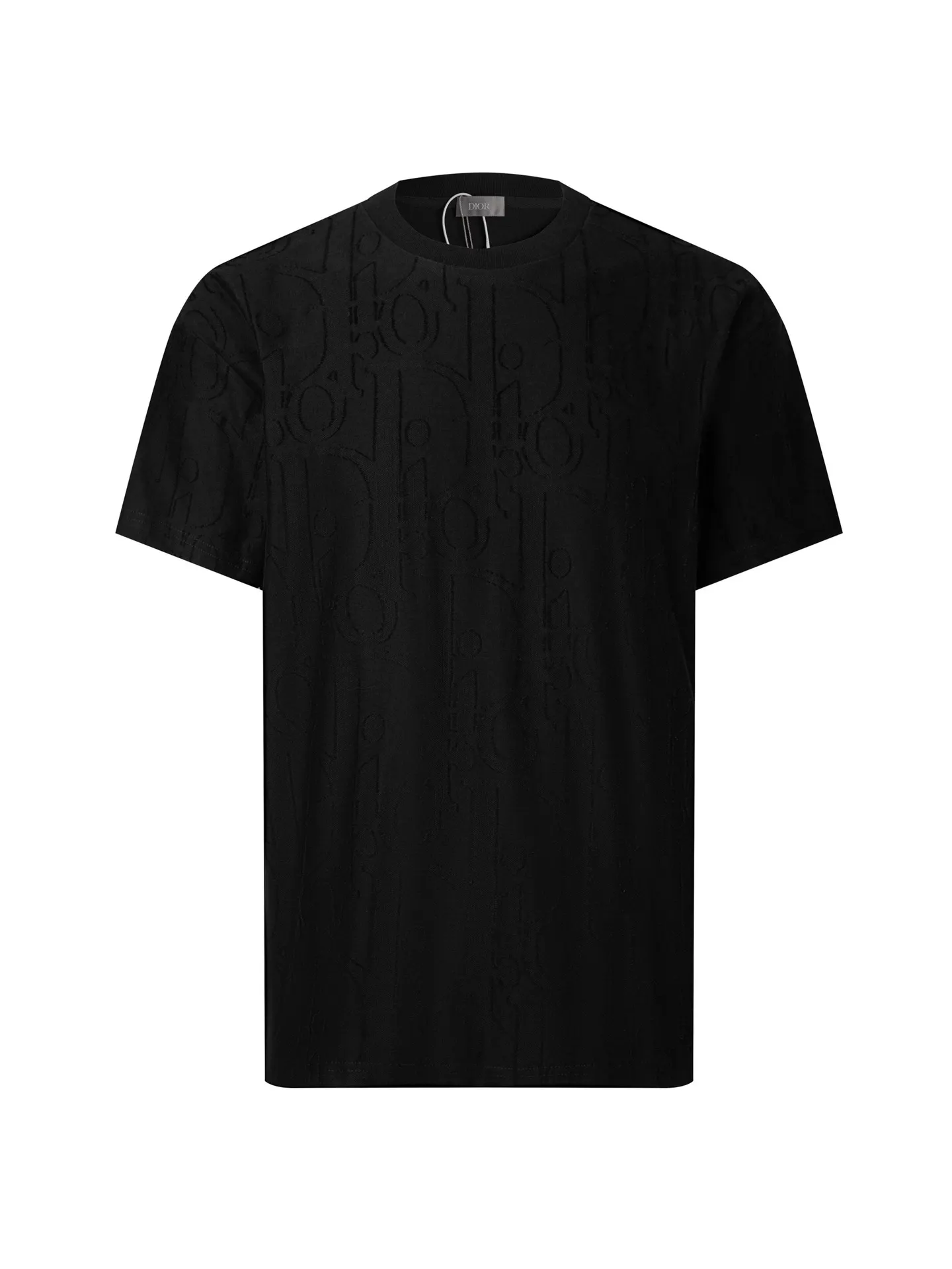 Oblique Jacquard Terry Cotton T-Shirt D11516300