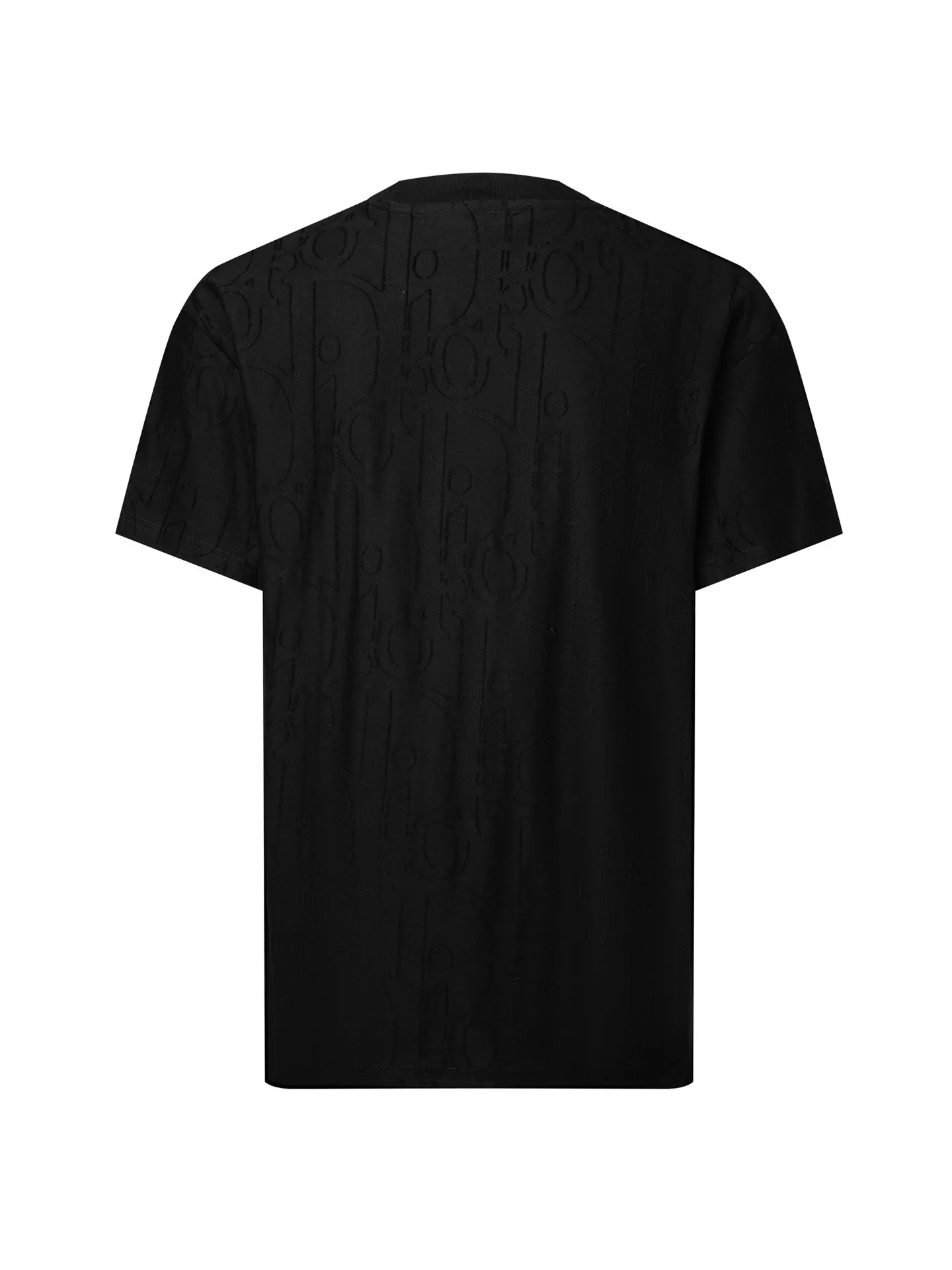 Oblique Jacquard Terry Cotton T-Shirt D11516300 — view 2