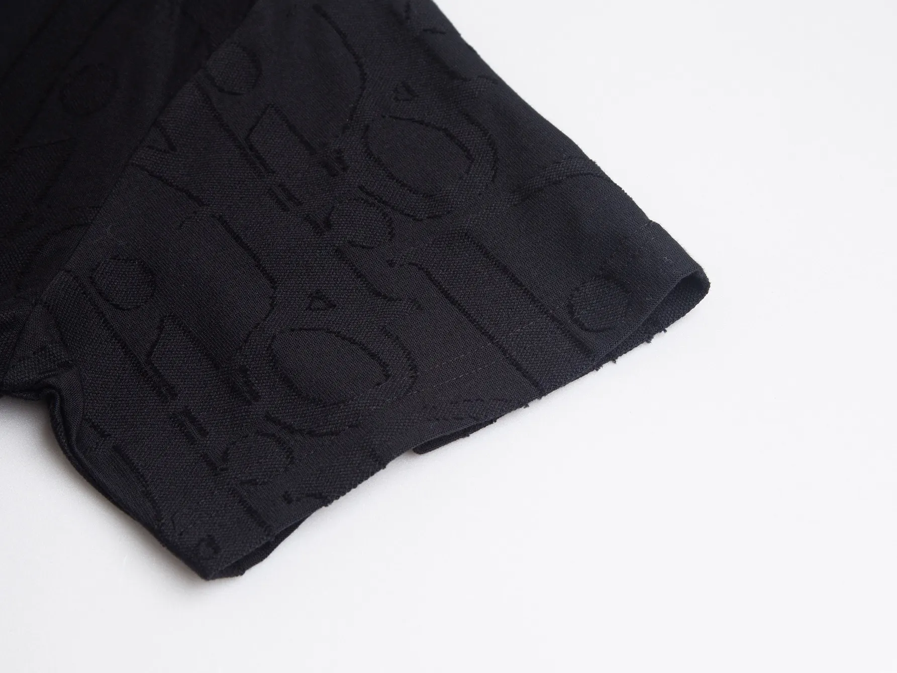 Oblique Jacquard Terry Cotton T-Shirt D11516300 — view 5