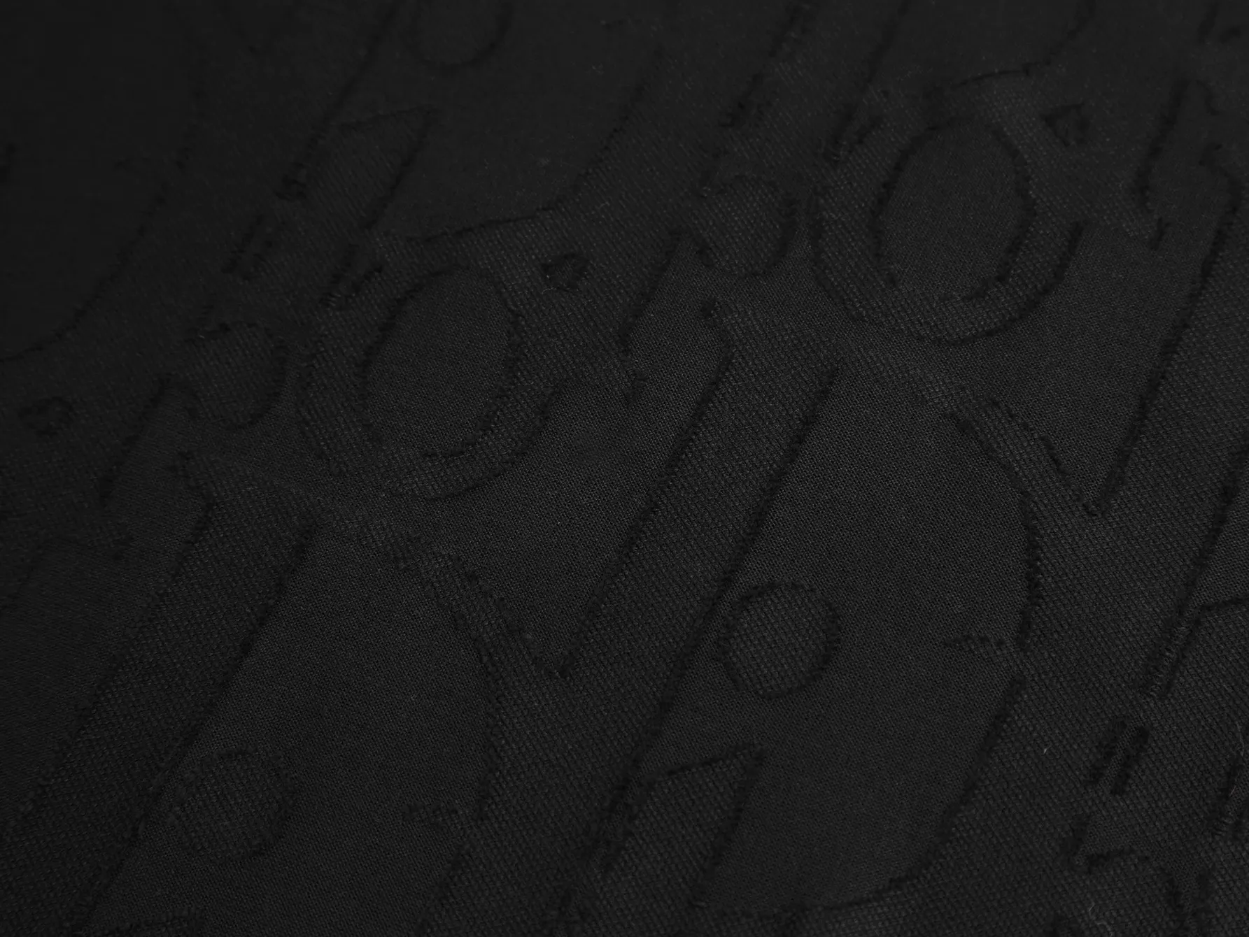 Oblique Jacquard Terry Cotton T-Shirt D11516300 — view 6