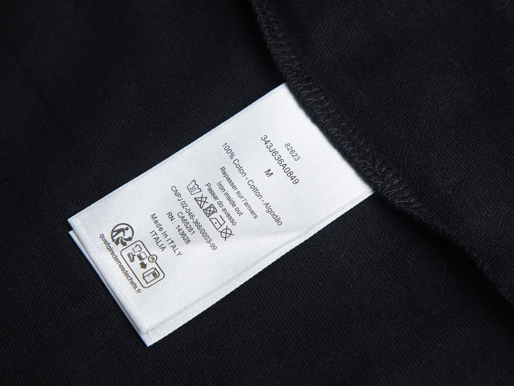 Oblique Jacquard Terry Cotton T-Shirt D11516300 — view 9