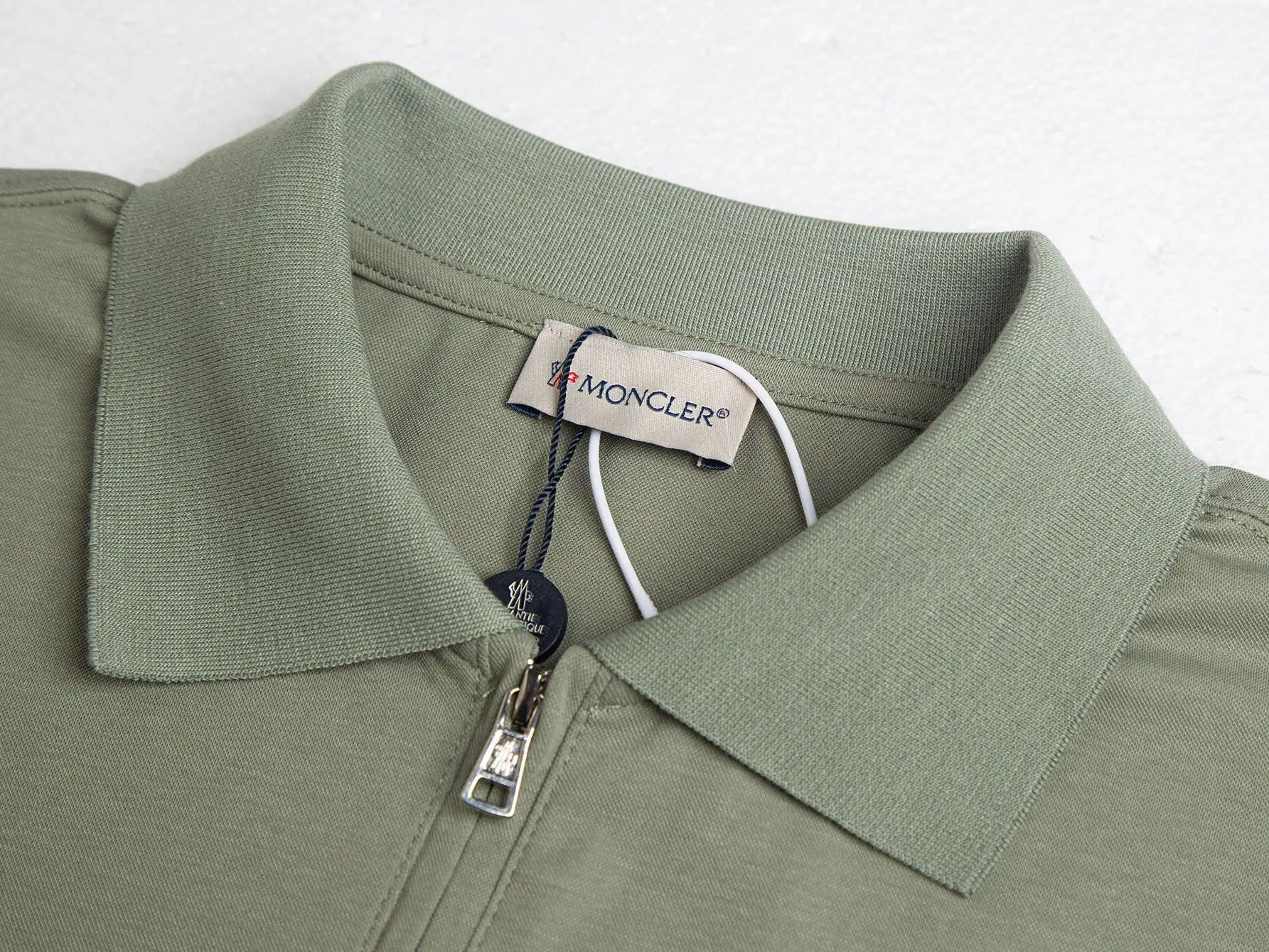 Logo-Appliquéd Cotton-Piqué Half-Zip Polo Shirt D12016323 — view 4