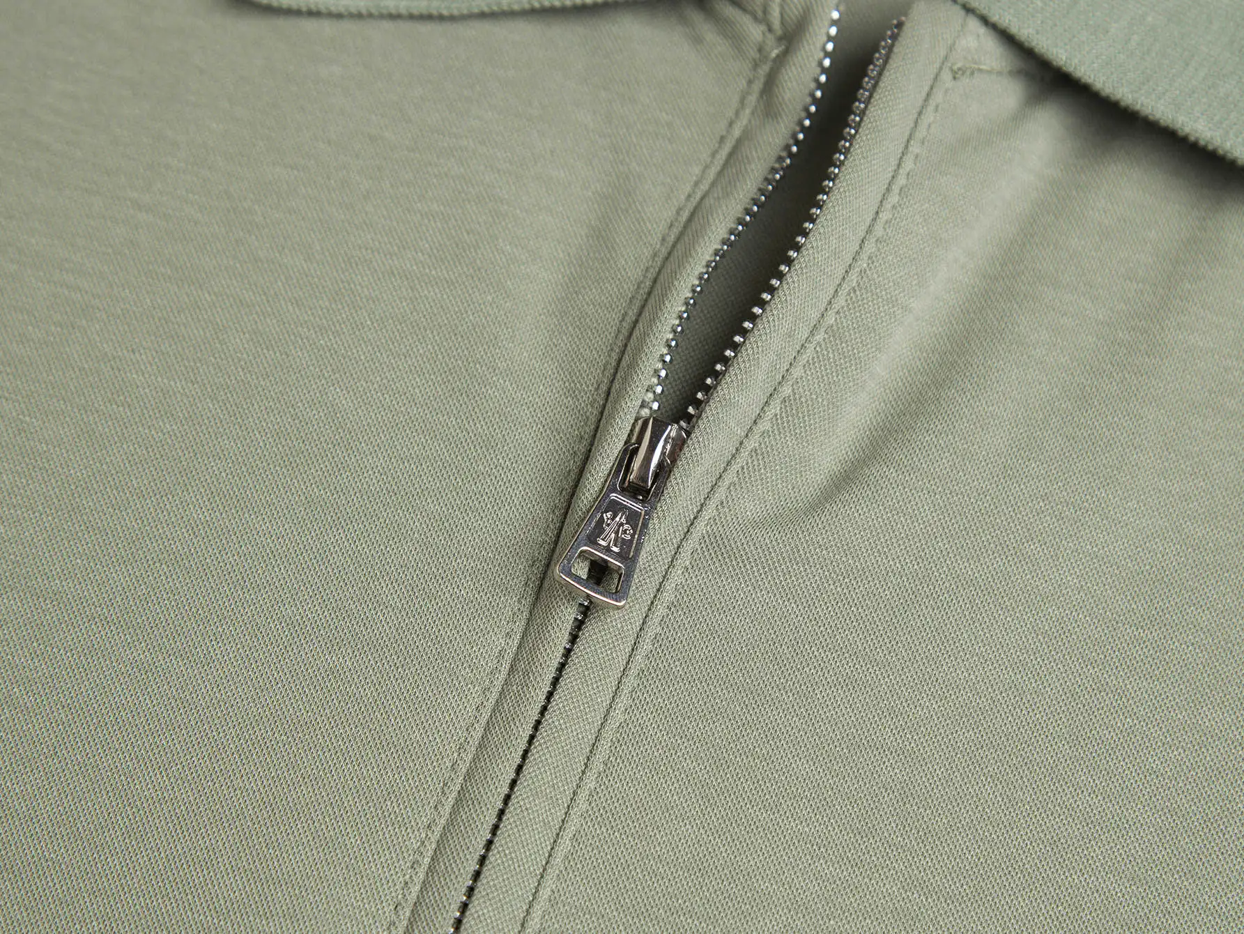 Logo-Appliquéd Cotton-Piqué Half-Zip Polo Shirt D12016323 — view 8