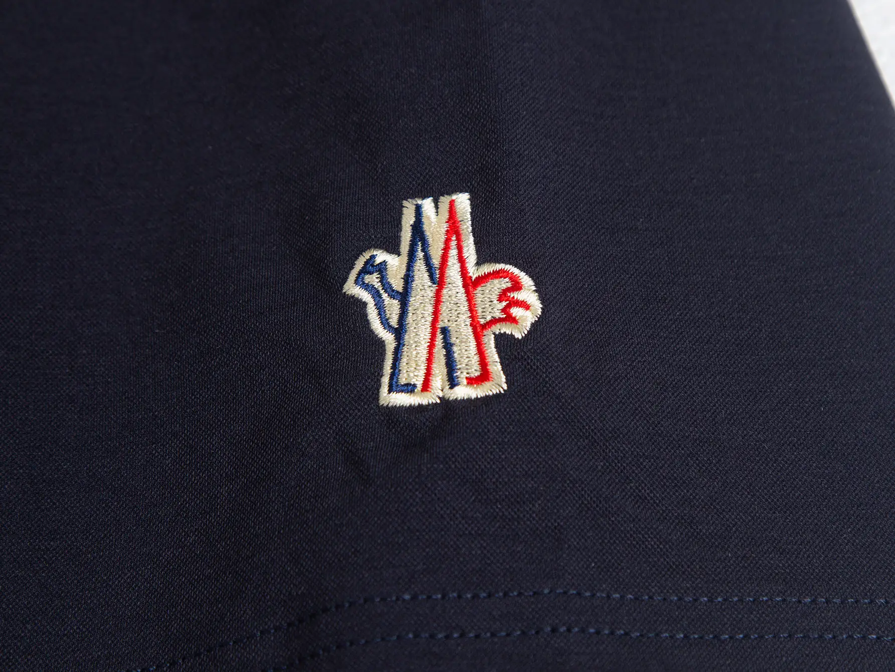 Logo-Embroidered Half-Zip Cotton Polo Shirt D12016238 — view 5